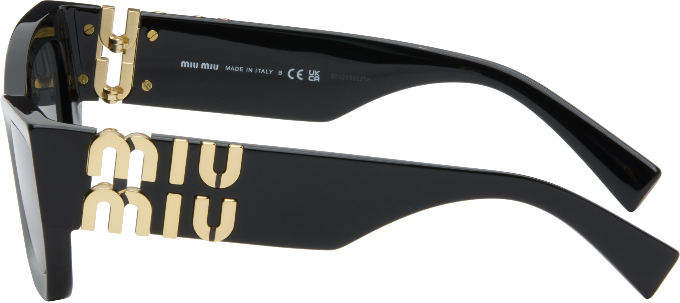 Miu Miu Black Miu Glimpse Sunglasses