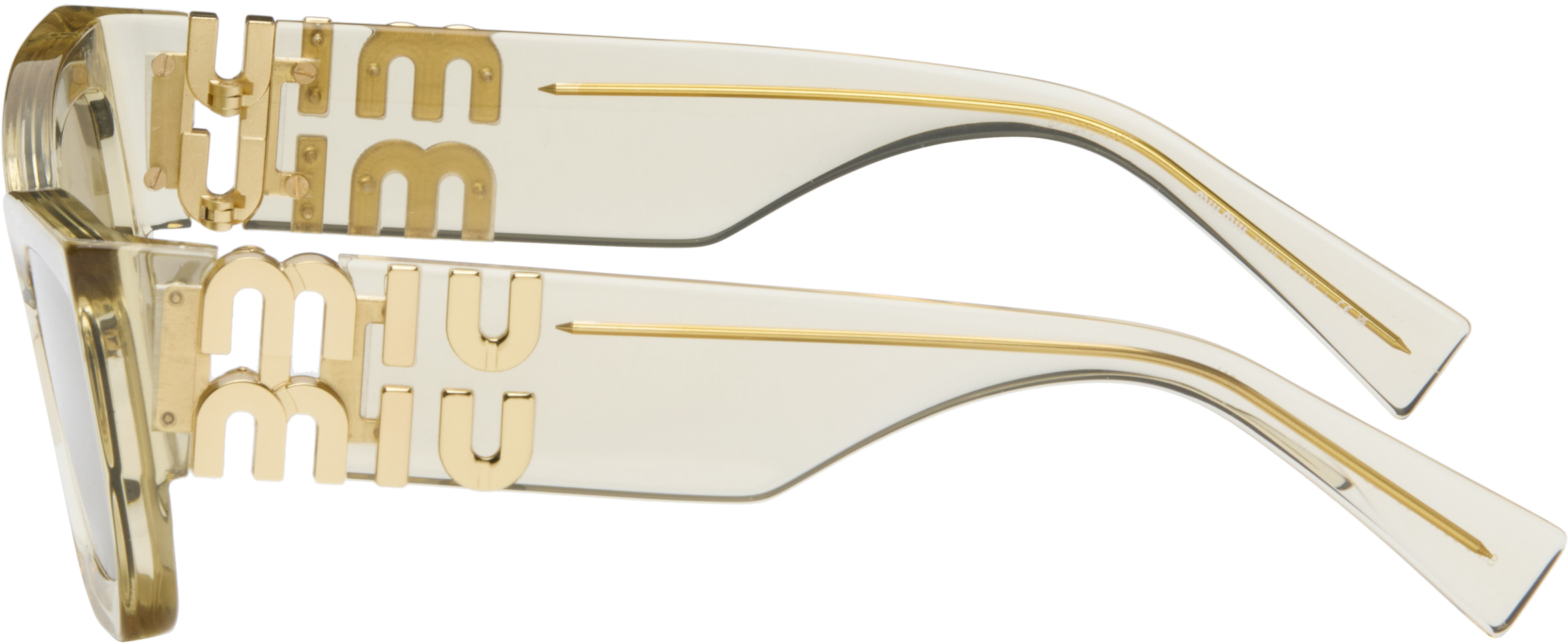 Miu Miu Yellow Miu Glimpse Sunglasses