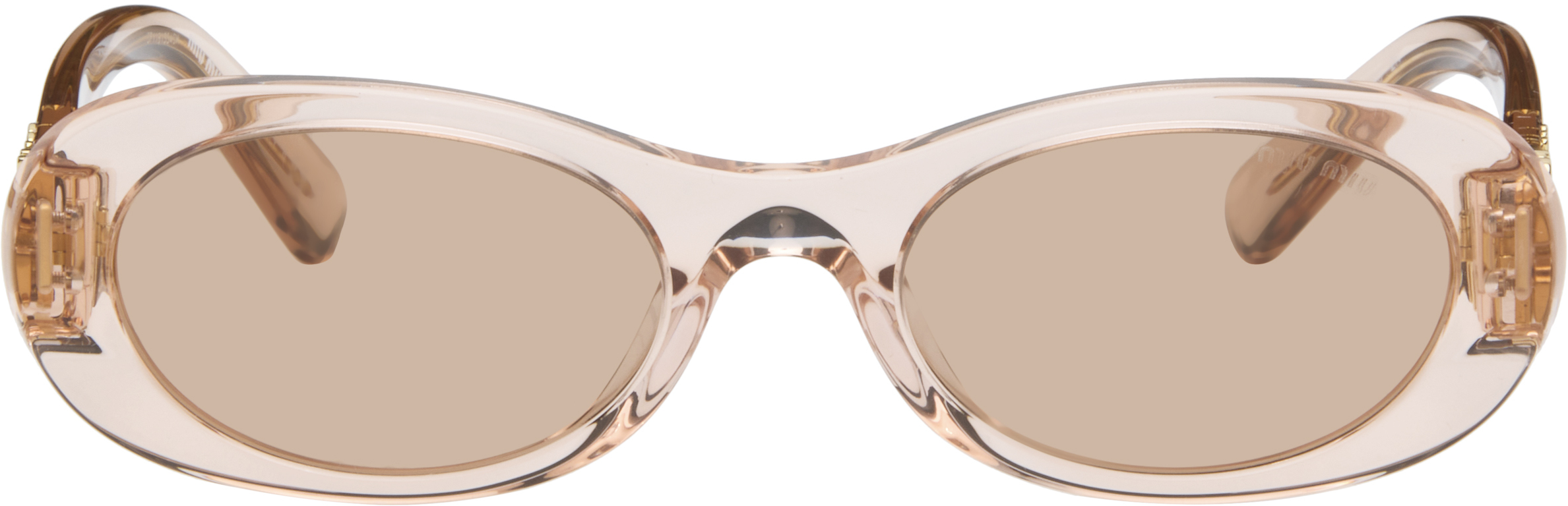 Miu Miu Pink Miu Glimpse Sunglasses