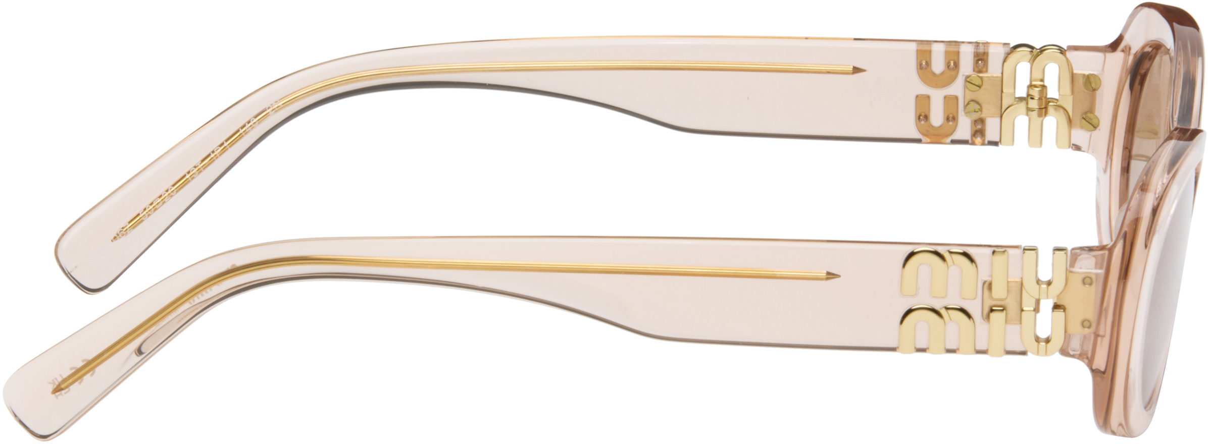 Miu Miu Pink Miu Glimpse Sunglasses
