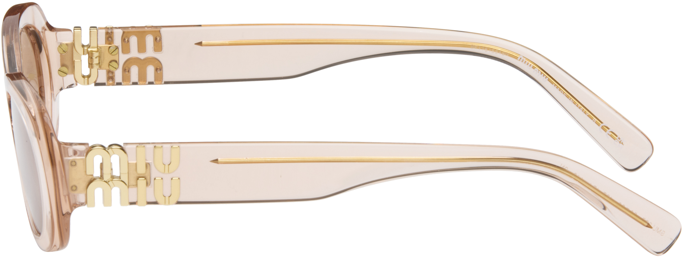 Miu Miu Pink Miu Glimpse Sunglasses