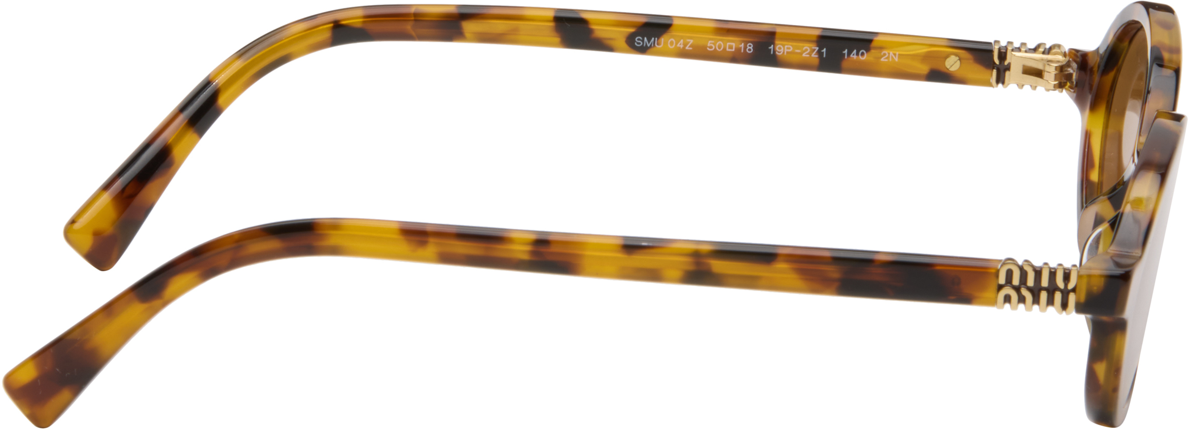 Miu Miu Brown Miu Regard Sunglasses In Brown