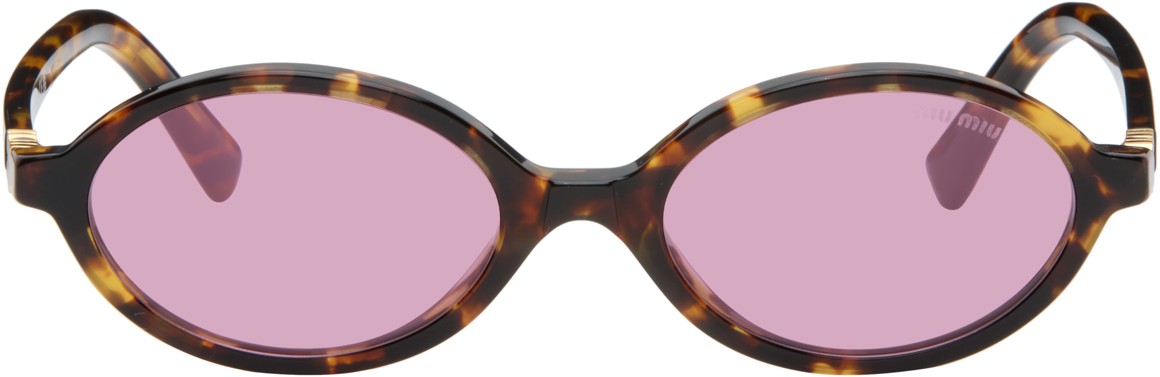 Miu Miu Brown Miu Regard Sunglasses