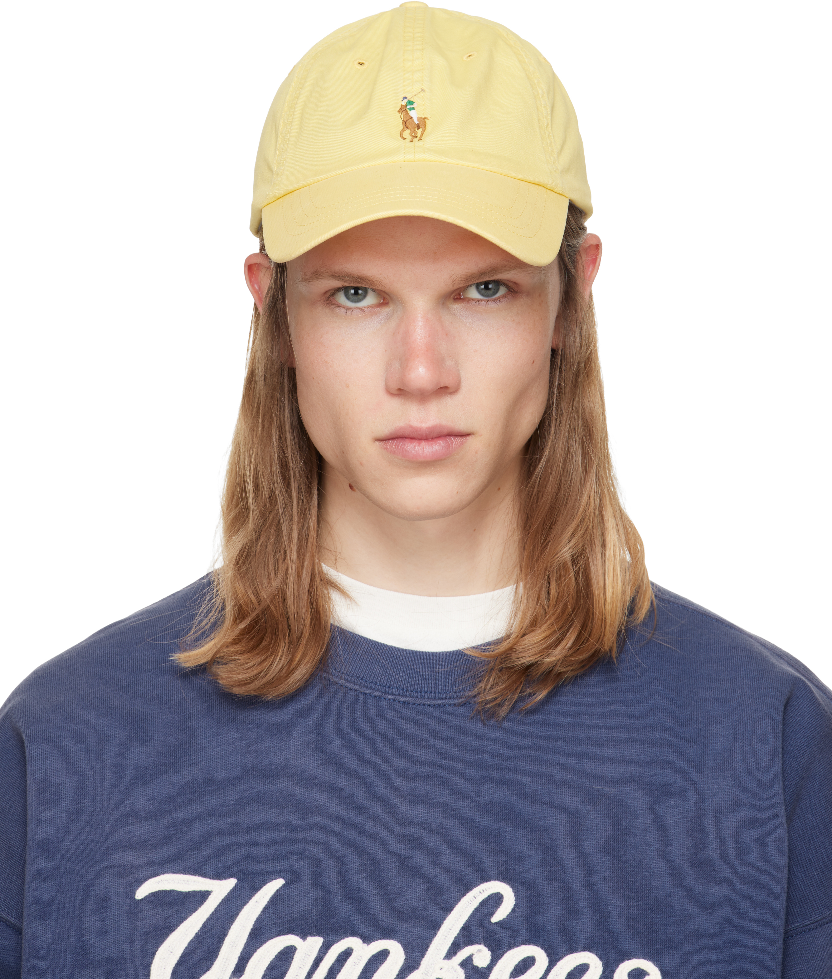 Yellow Stretch-Cotton Twill Ball Cap by Polo Ralph Lauren on Sale