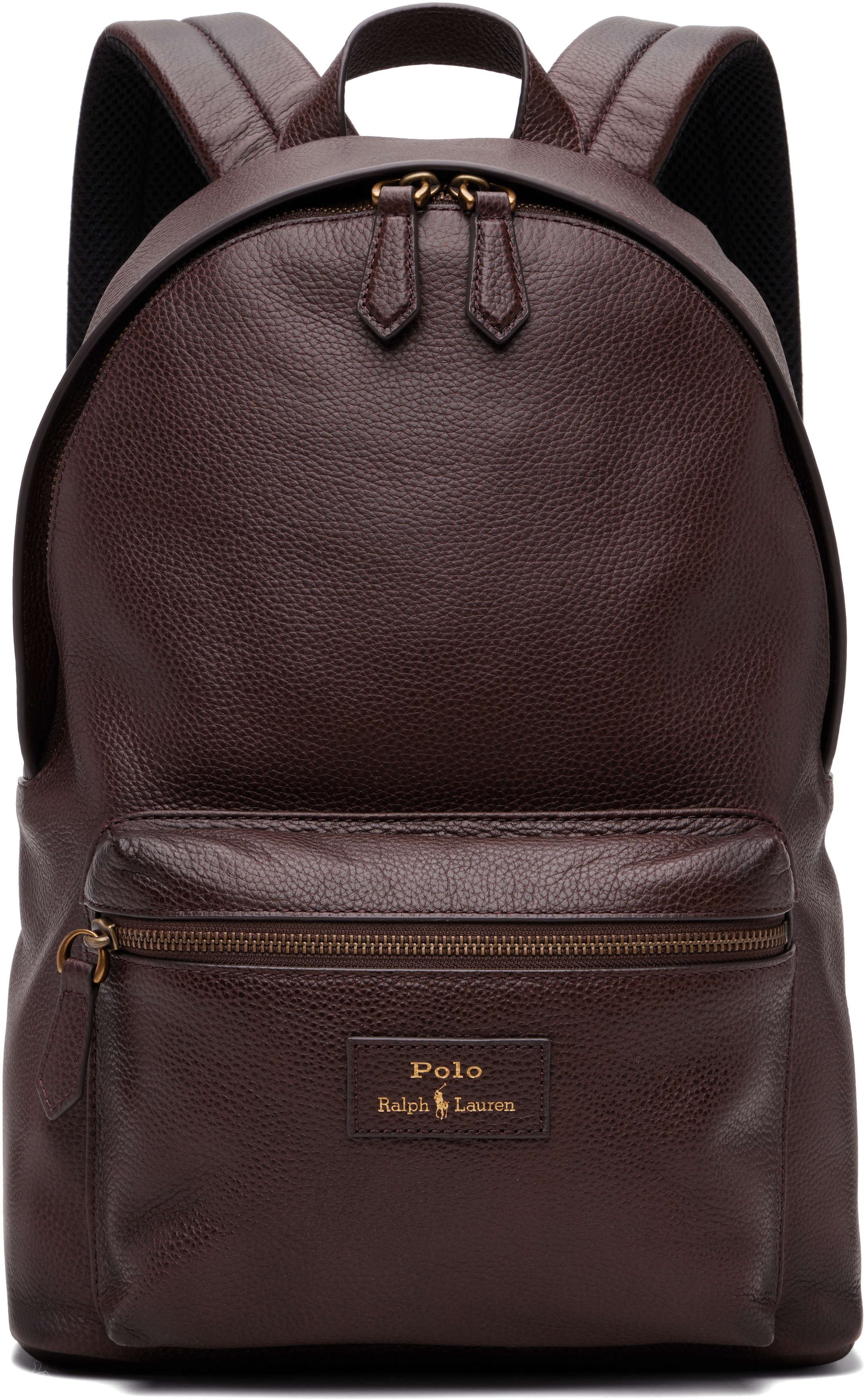 Brown Pebbled Leather Backpack