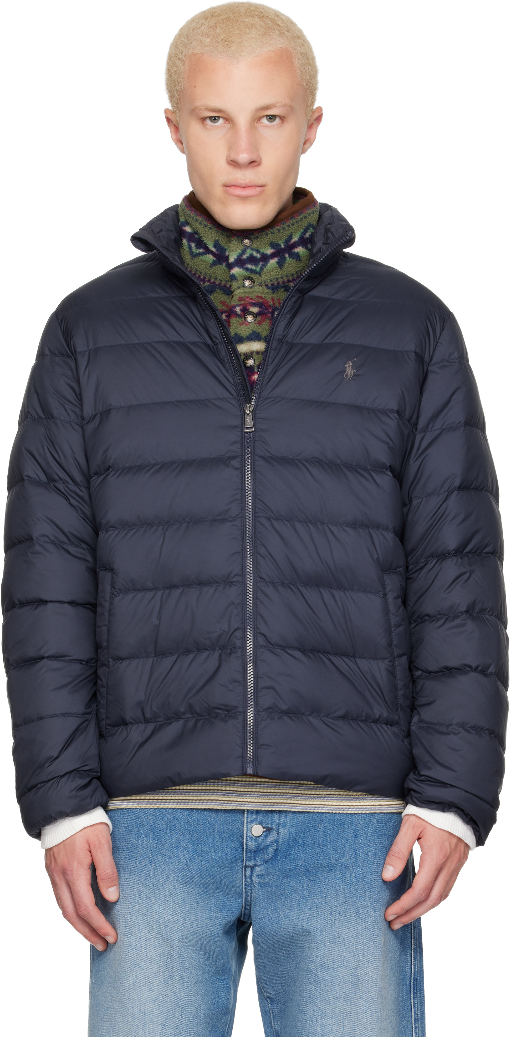 Polo Ralph Lauren: ネイビー 'The Colden' パッカブル ダウン