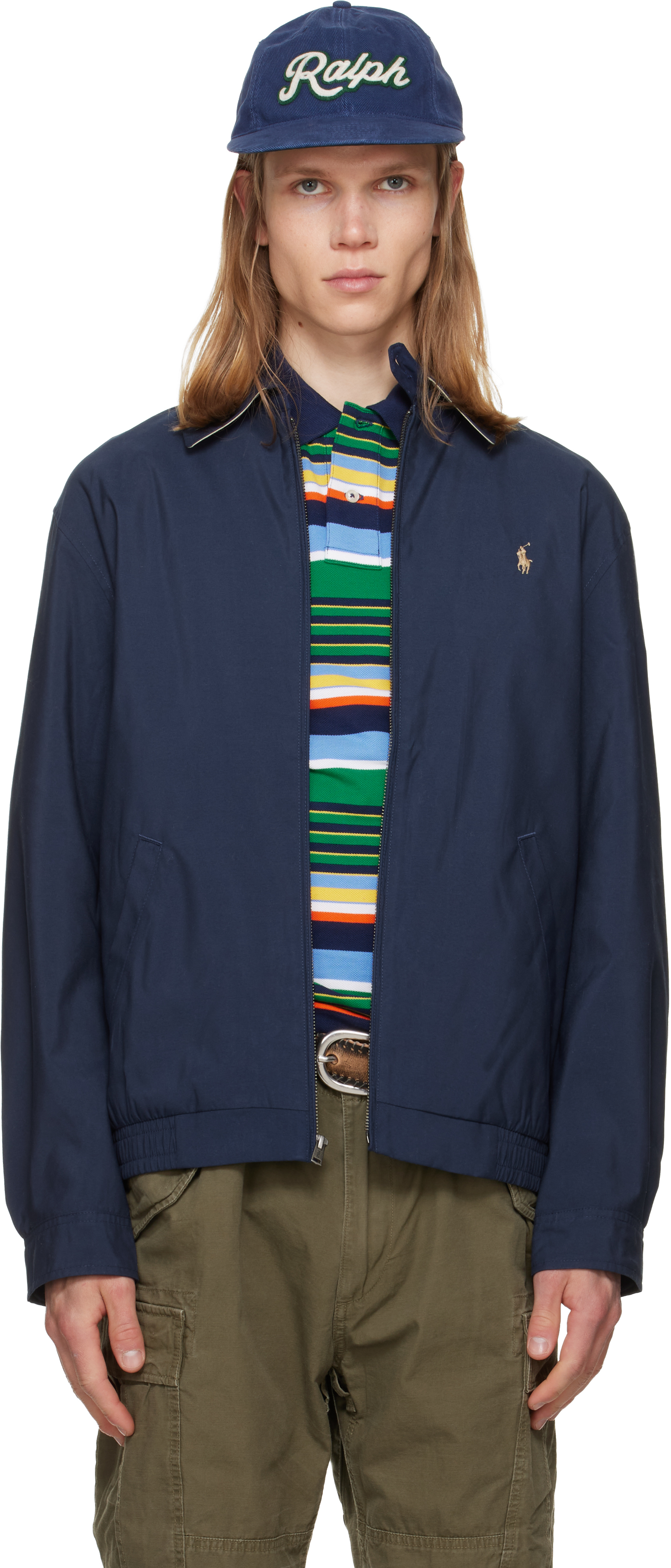 Navy Bi-Swing Jacket by Polo Ralph Lauren on Sale