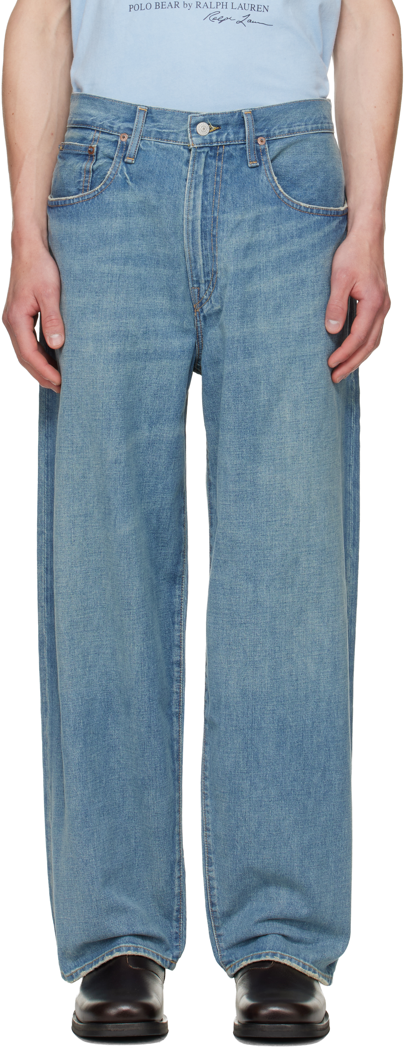 ロッシー様POLO RALPH LAUREN デニム Blue Full Length Classic Jeans by Polo Ralph Lauren on Sale
