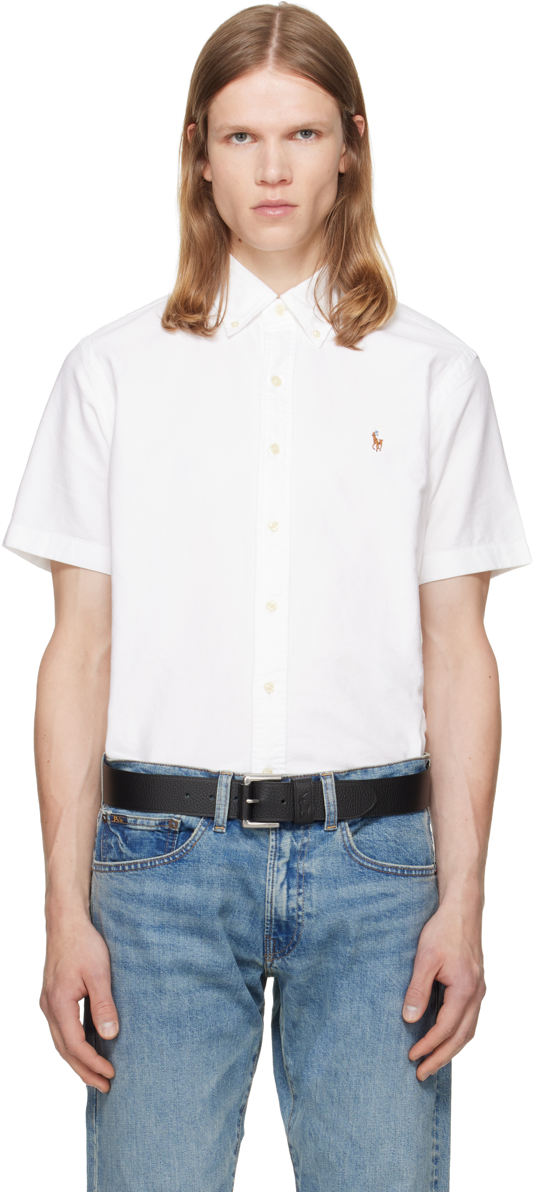 Polo Ralph Laurenのホワイト クラシックフィット オックスフォード
