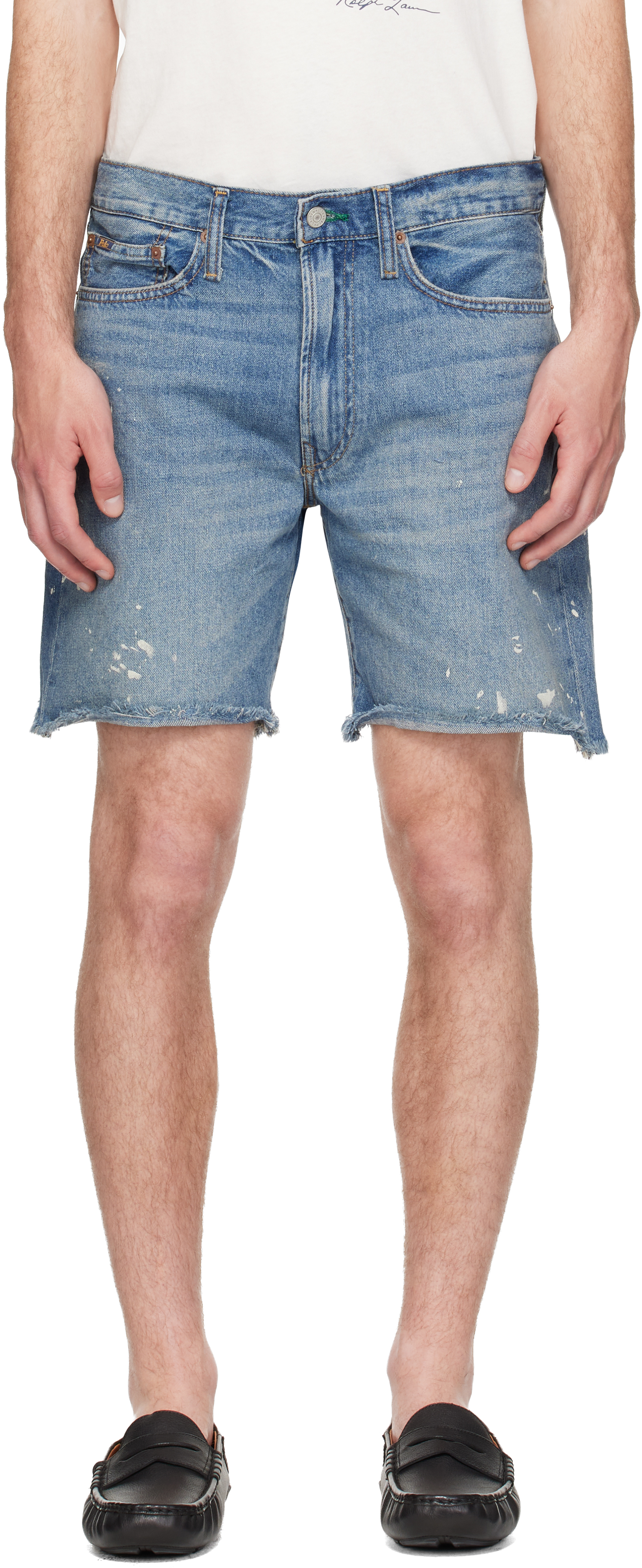 Polo Ralph Laurenのブルー 8-Inch Vintage Classic Cutoff デニム