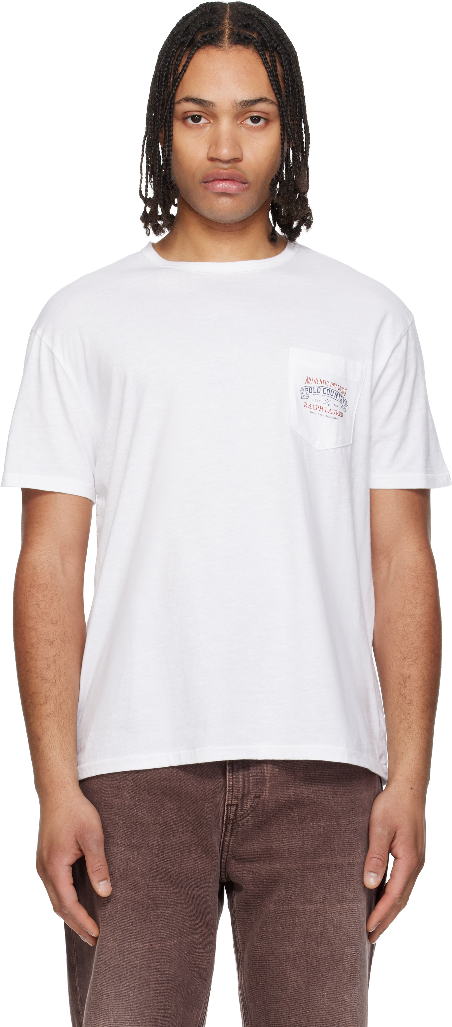 White Classic Fit Polo Country T-shirt by Polo Ralph Lauren on Sale