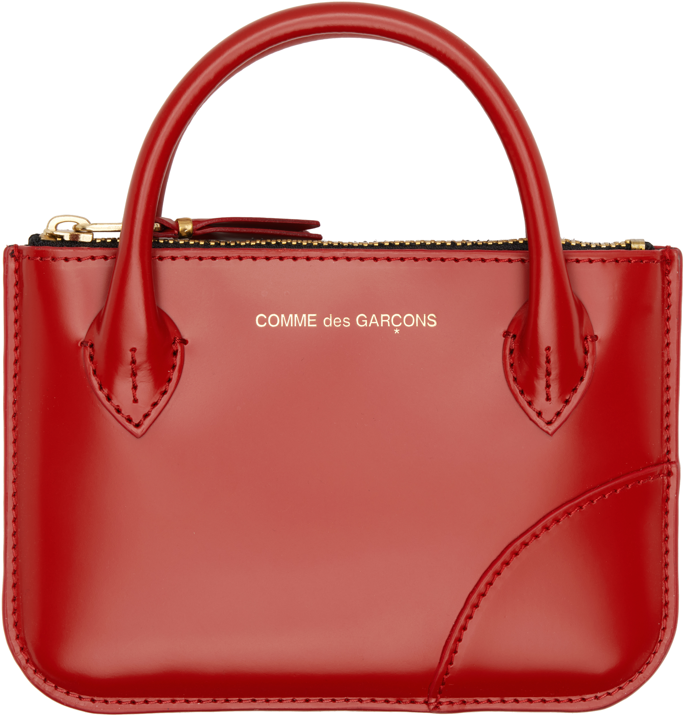 Comme Des Garçons Red Handles Pouch In Red