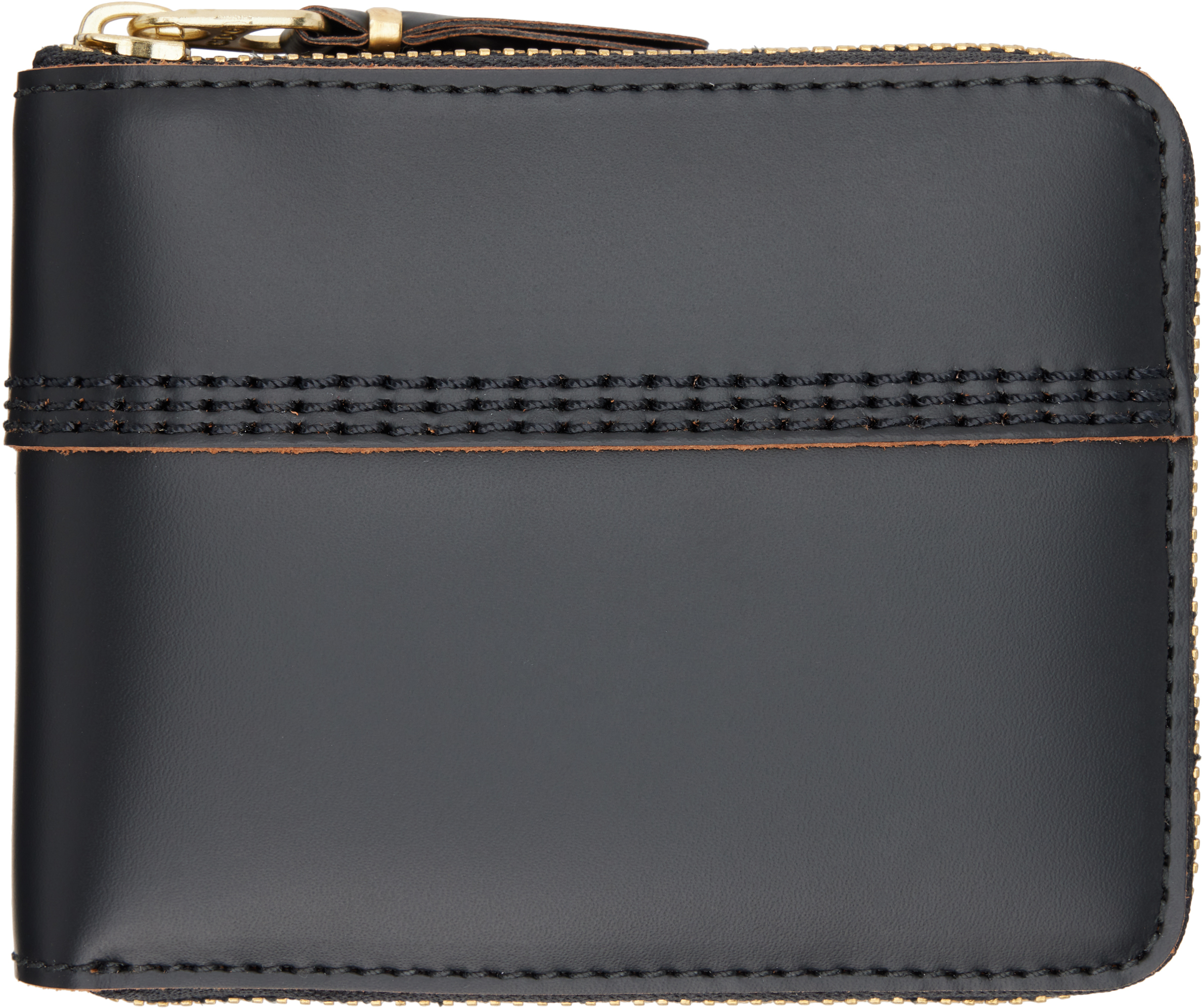 Brown Triple Stitch Wallet