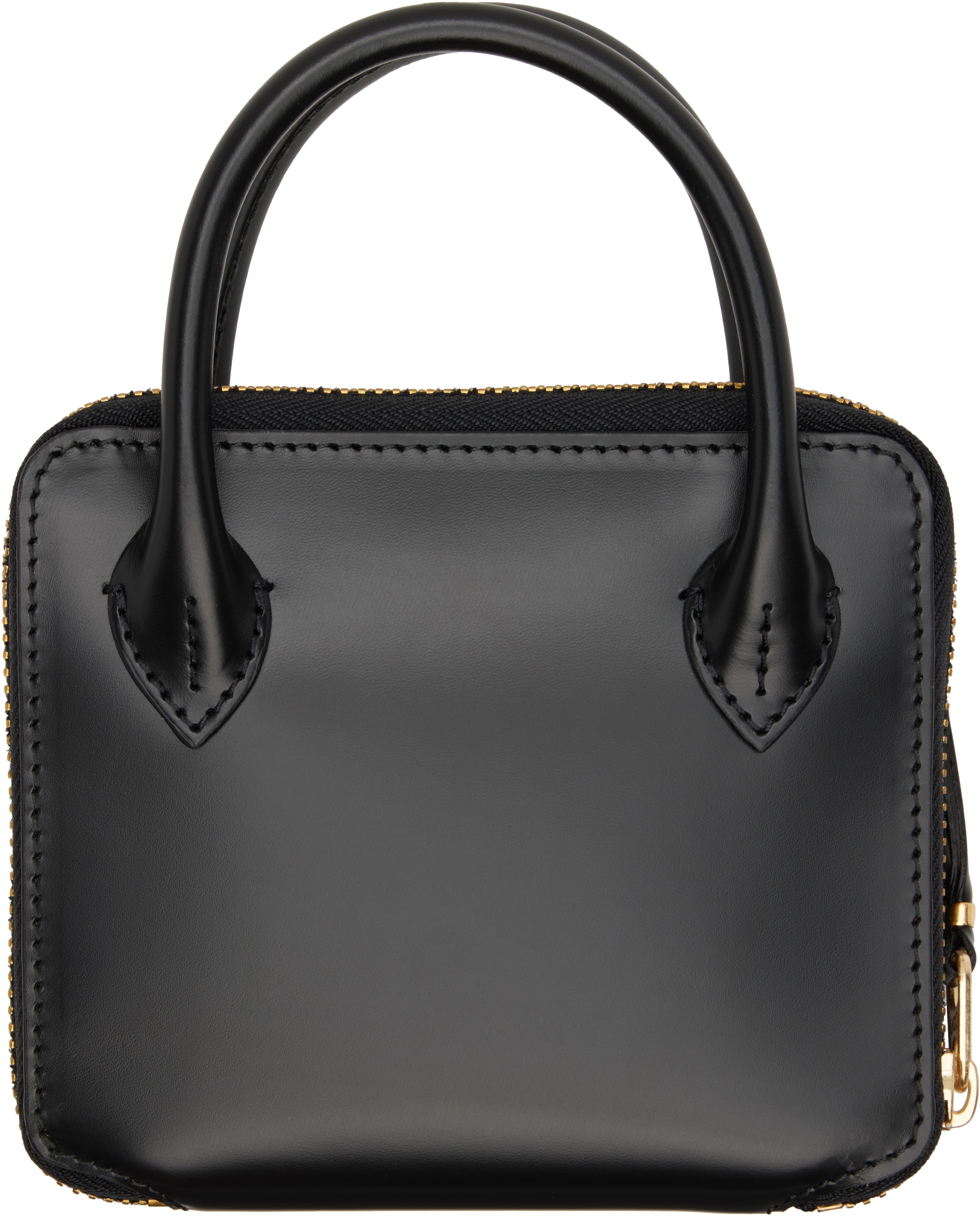 Comme Des Garçons Black Handles Medium Zip Wallet In Black