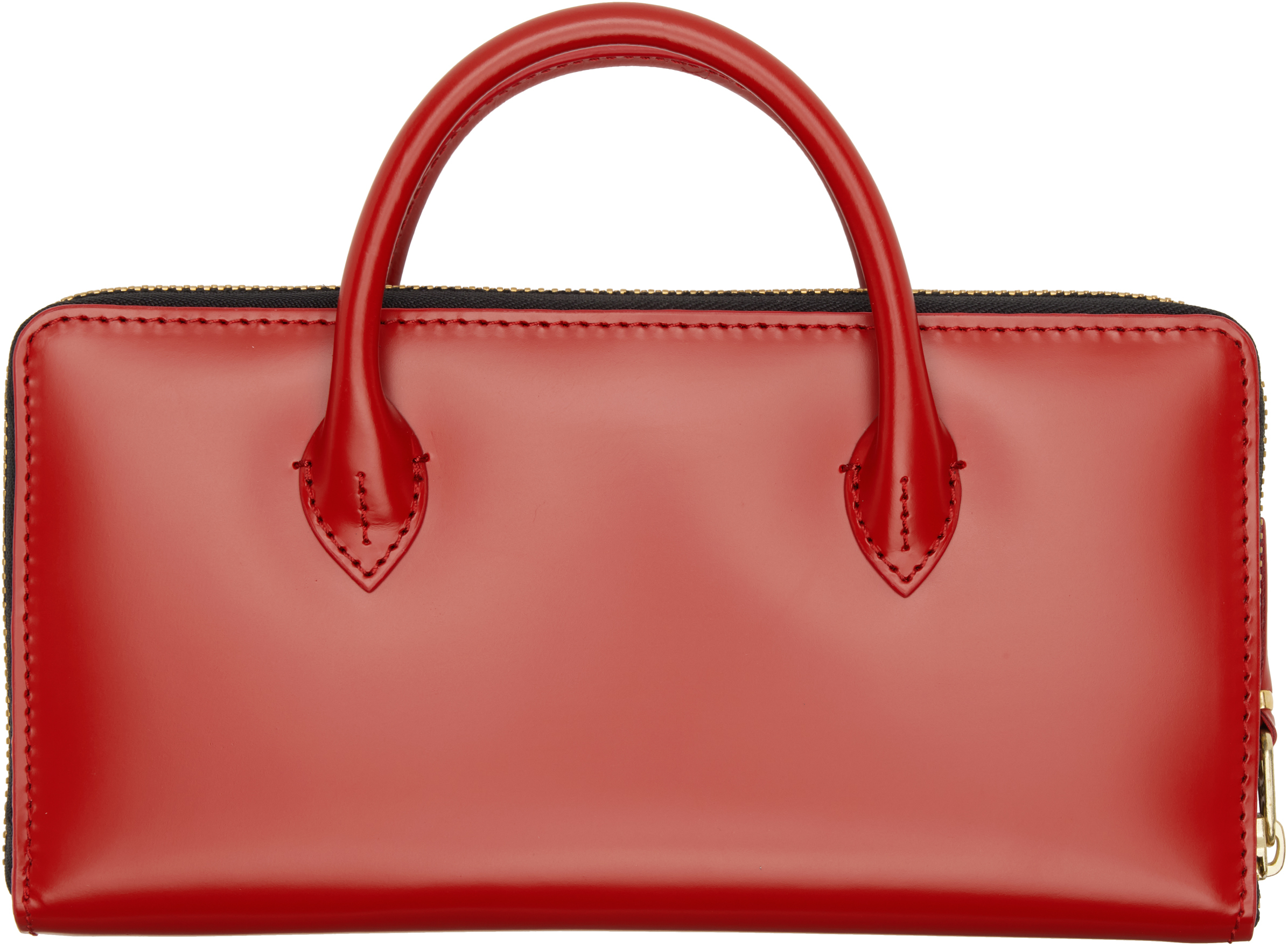 Comme Des Garçons Red Handles Wallet In Red