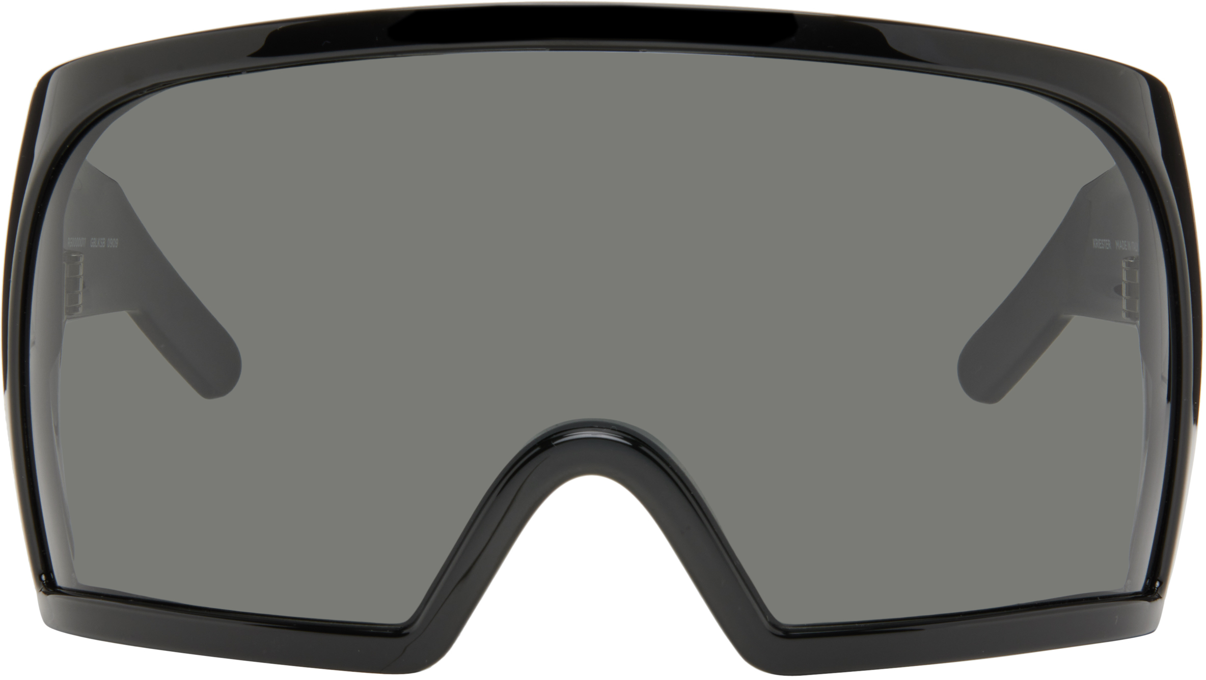 Rick Owens: Black Temple Kriester Sunglasses | SSENSE