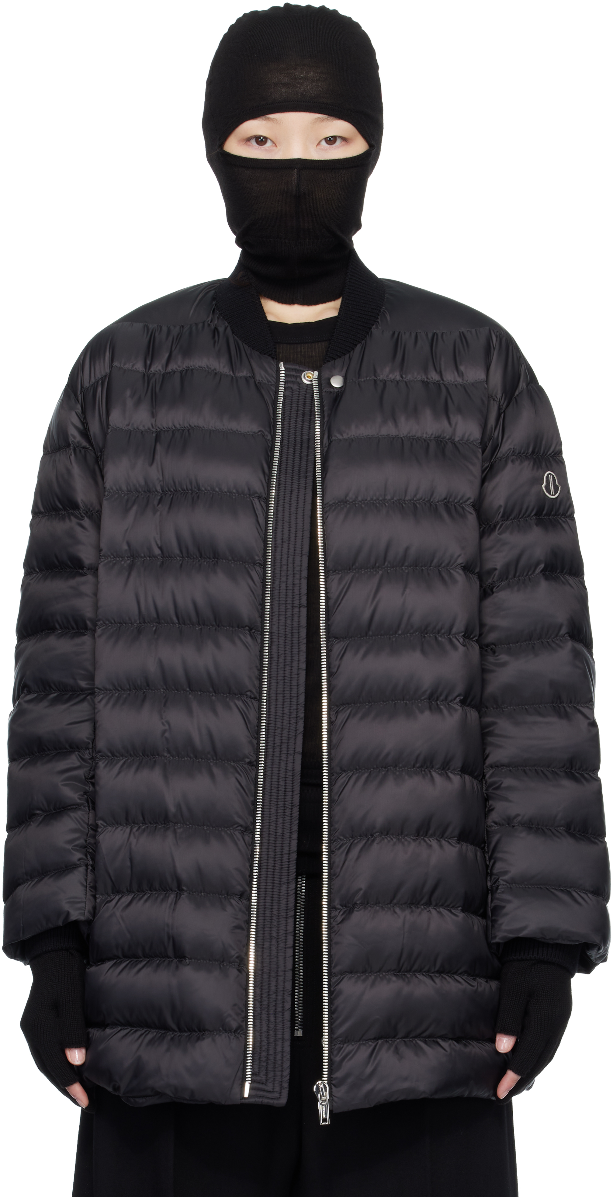 Rick Owens: Moncler + Rick Owens ブラック フライト ダウン