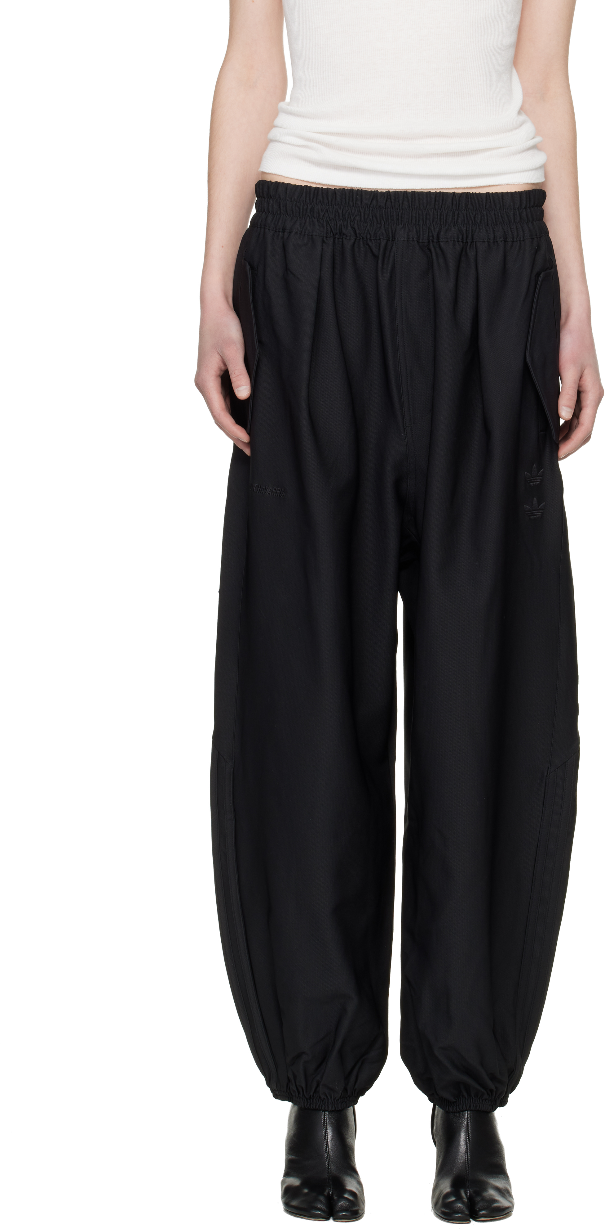 WILLY CHAVARRIA: ブラック adidas Originalsエディション Dress Twill