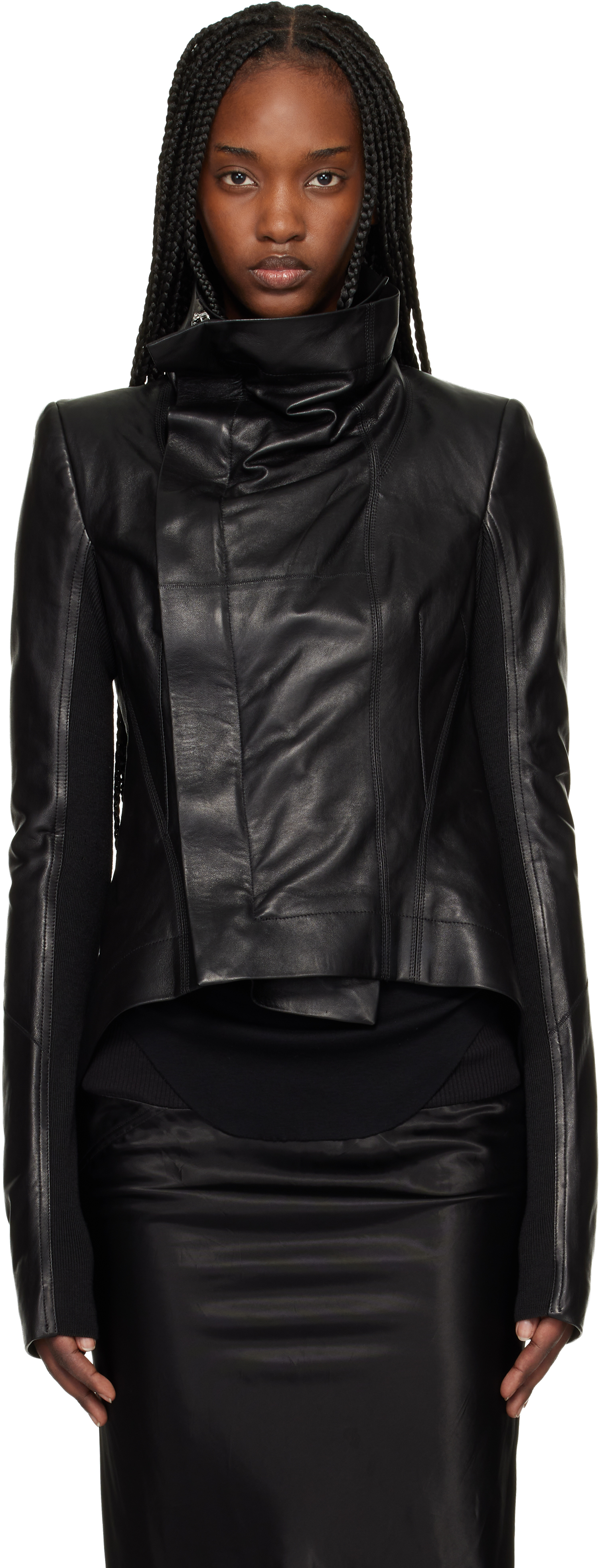 Rick Owens ウィメンズ レザー ジャケット | SSENSE 日本