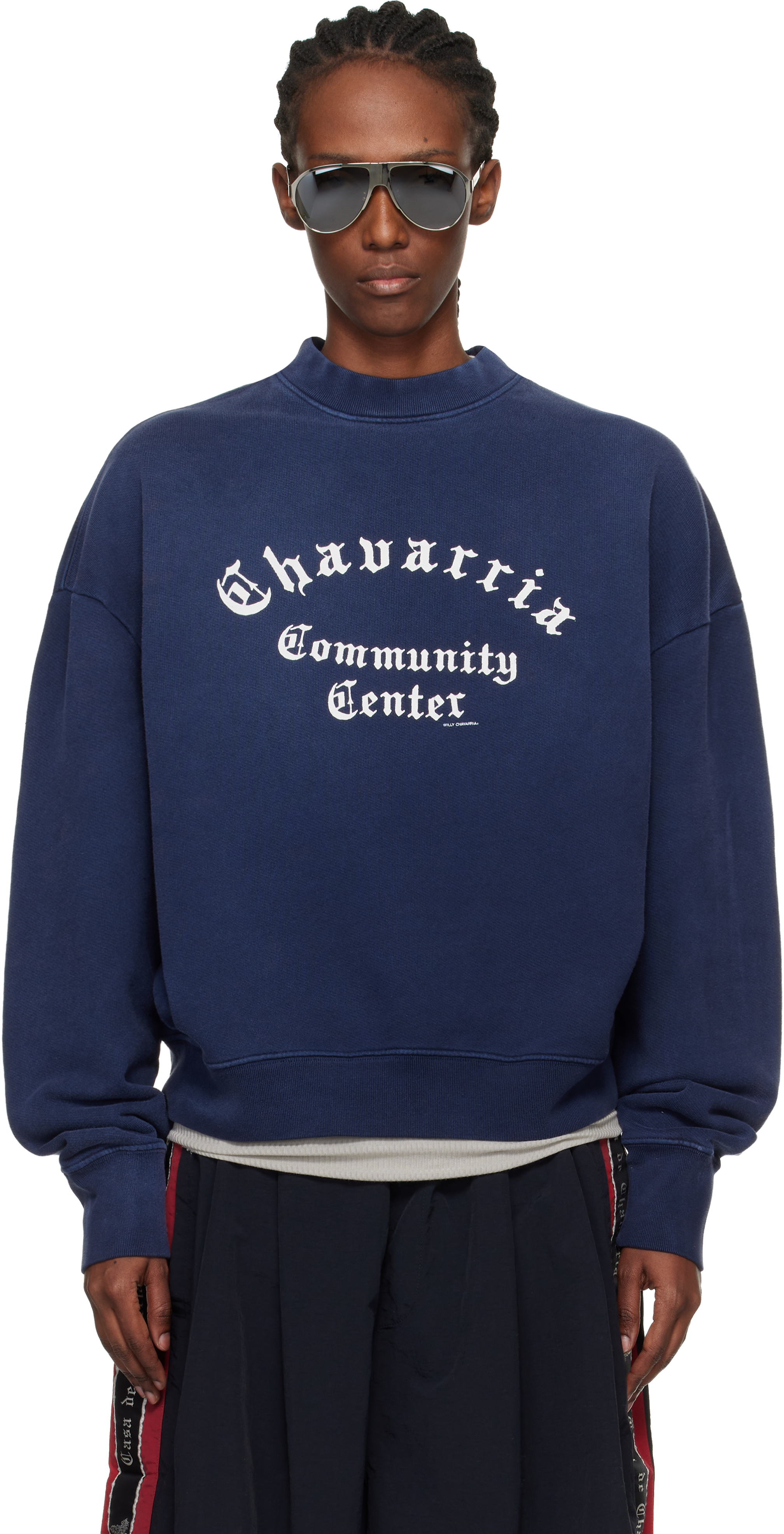 WILLY CHAVARRIA: Navy 'Chavarria Community Center' Standard