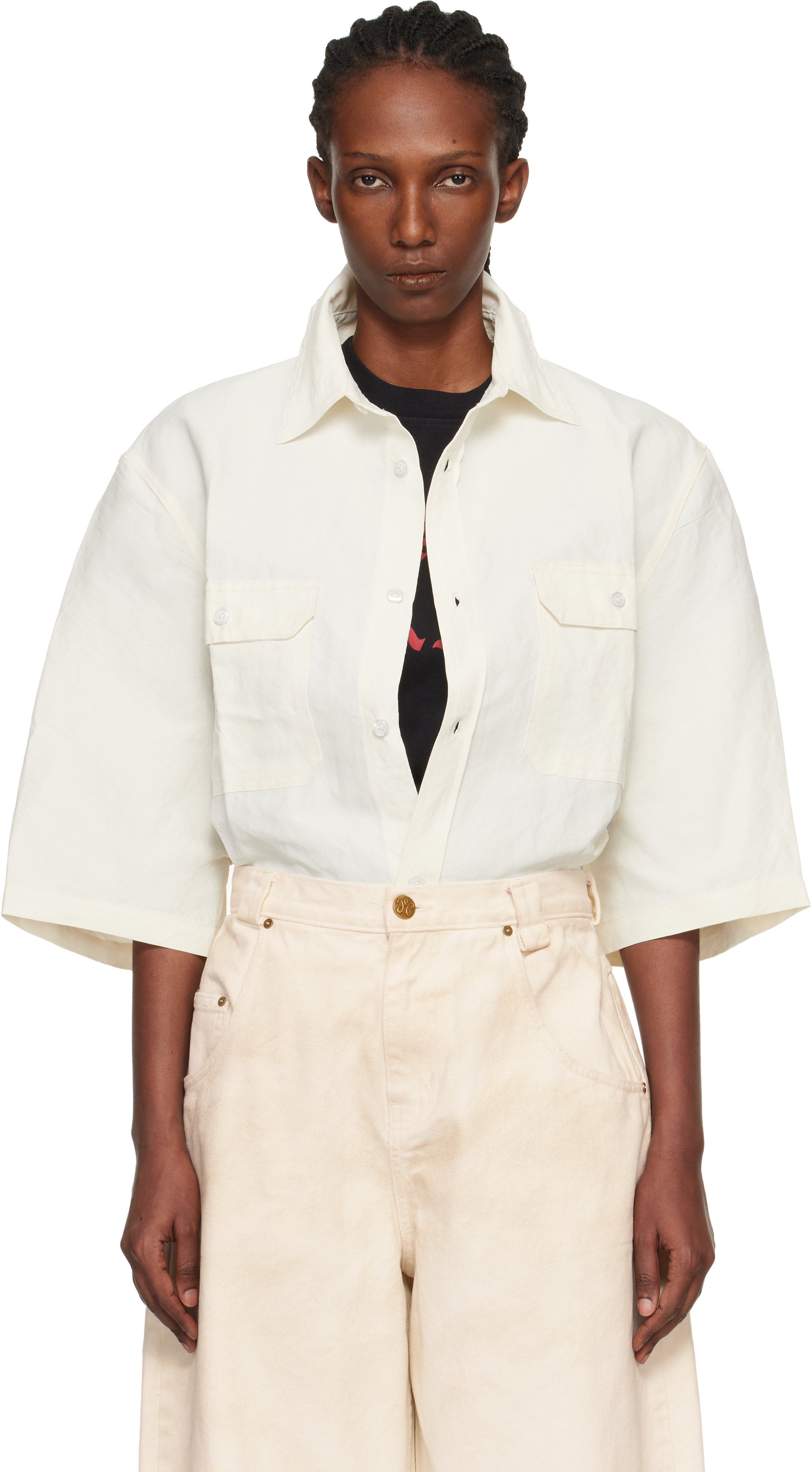 Off-White S/S Corcoran Shirt by WILLY CHAVARRIA on Sale