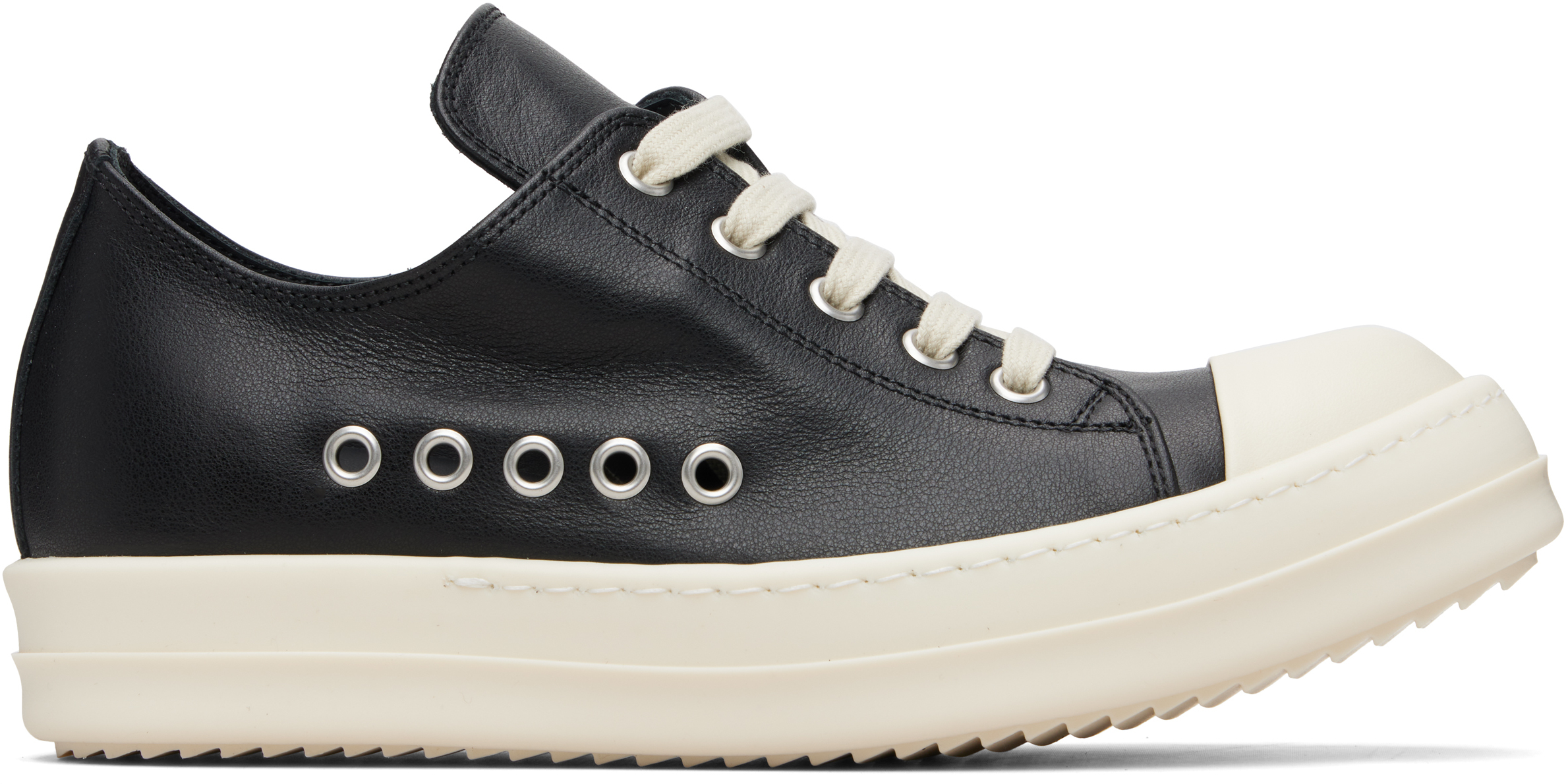 Rick Owens Black Temple Extreme Low Sneakers