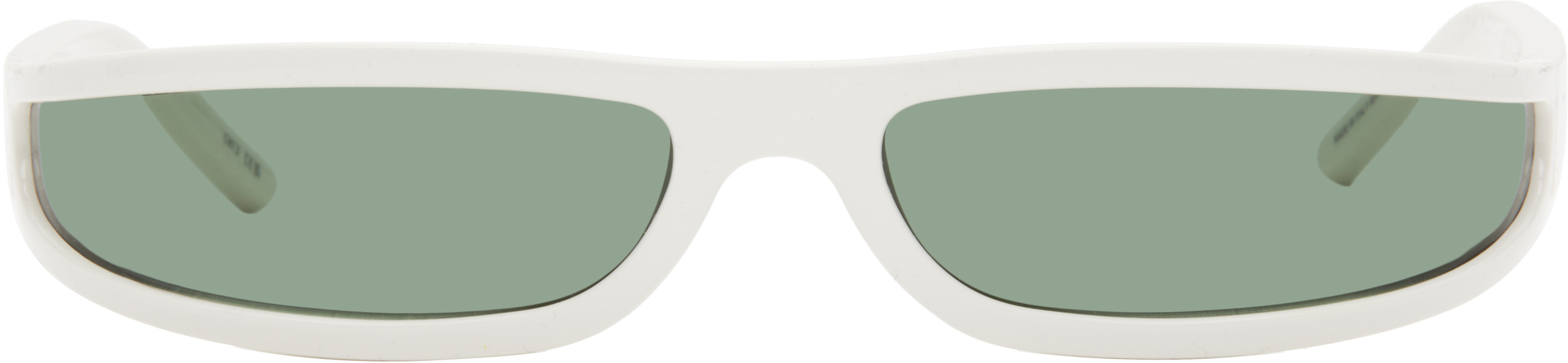 Rick Owens White Temple Fog Sunglasses