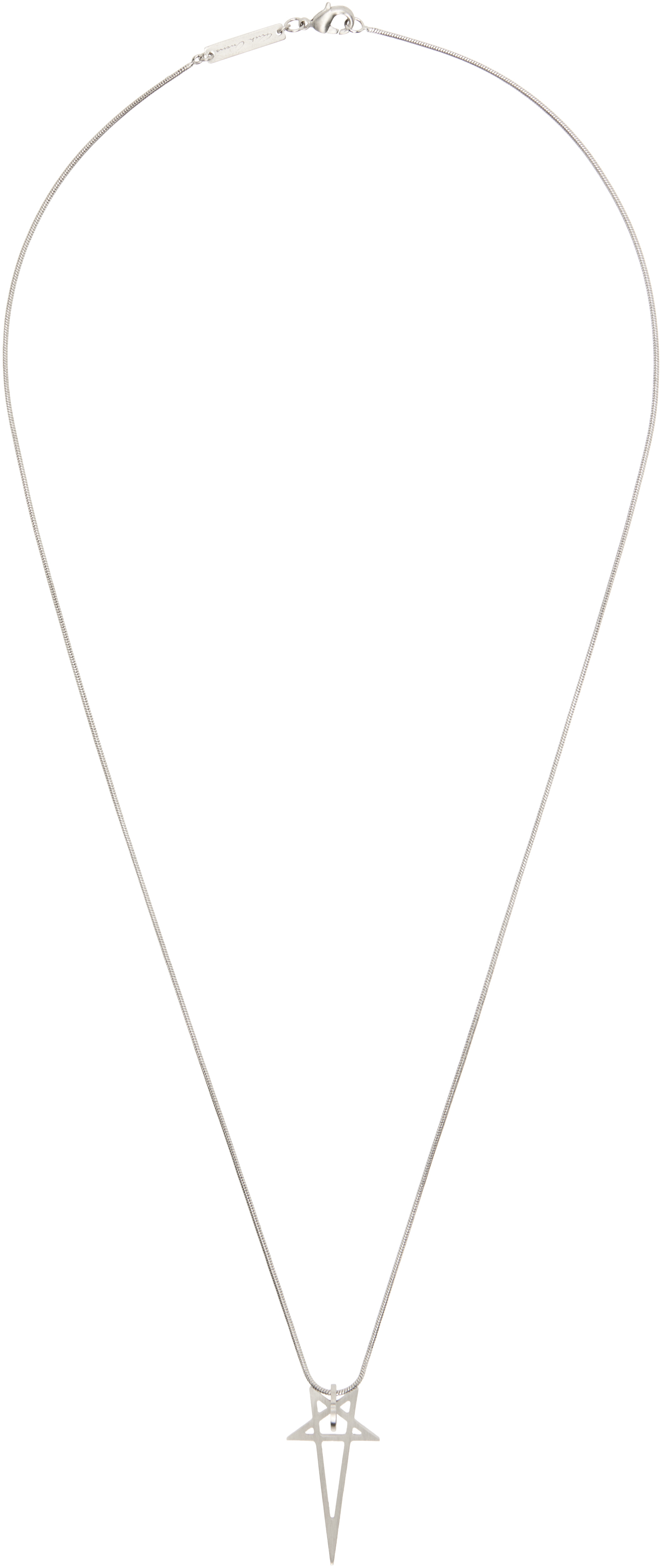 Rick Owens: Pentagram チャームネックレス | SSENSE 日本