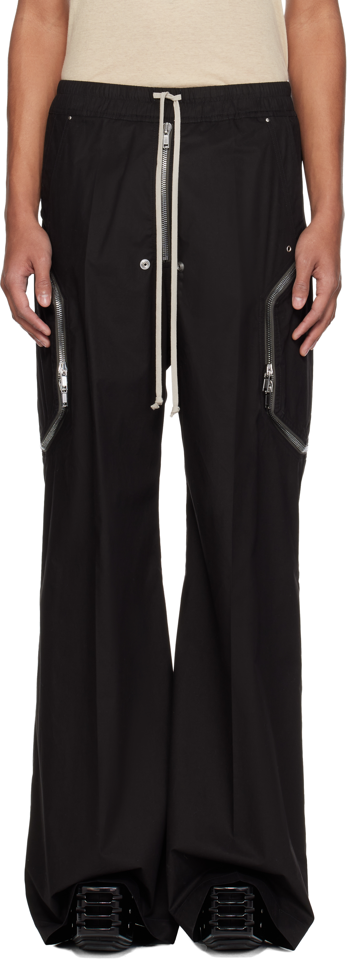 Rick Owens: Black Temple Heizer Belas Cargo Pants | SSENSE