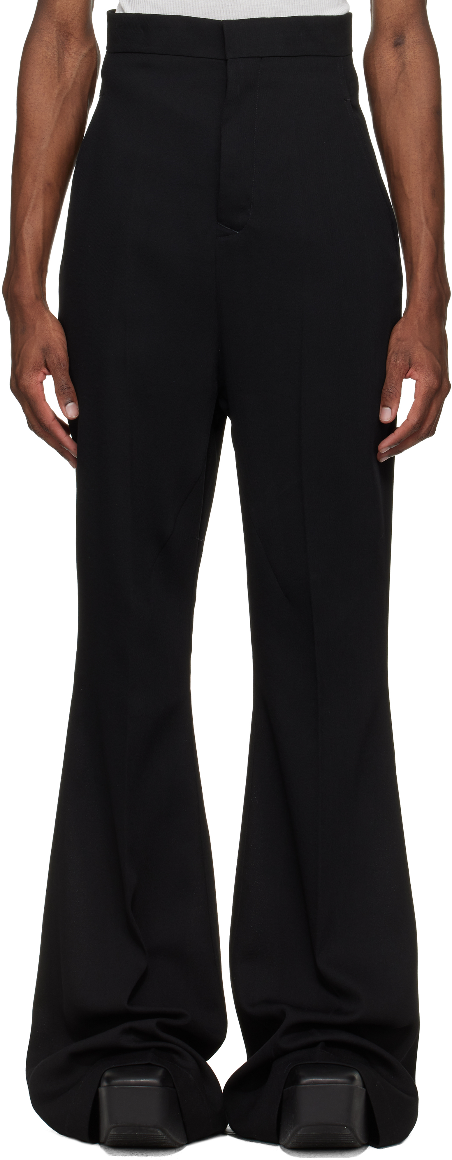 Rick Owens Black Temple Dirt Bolan Trousers