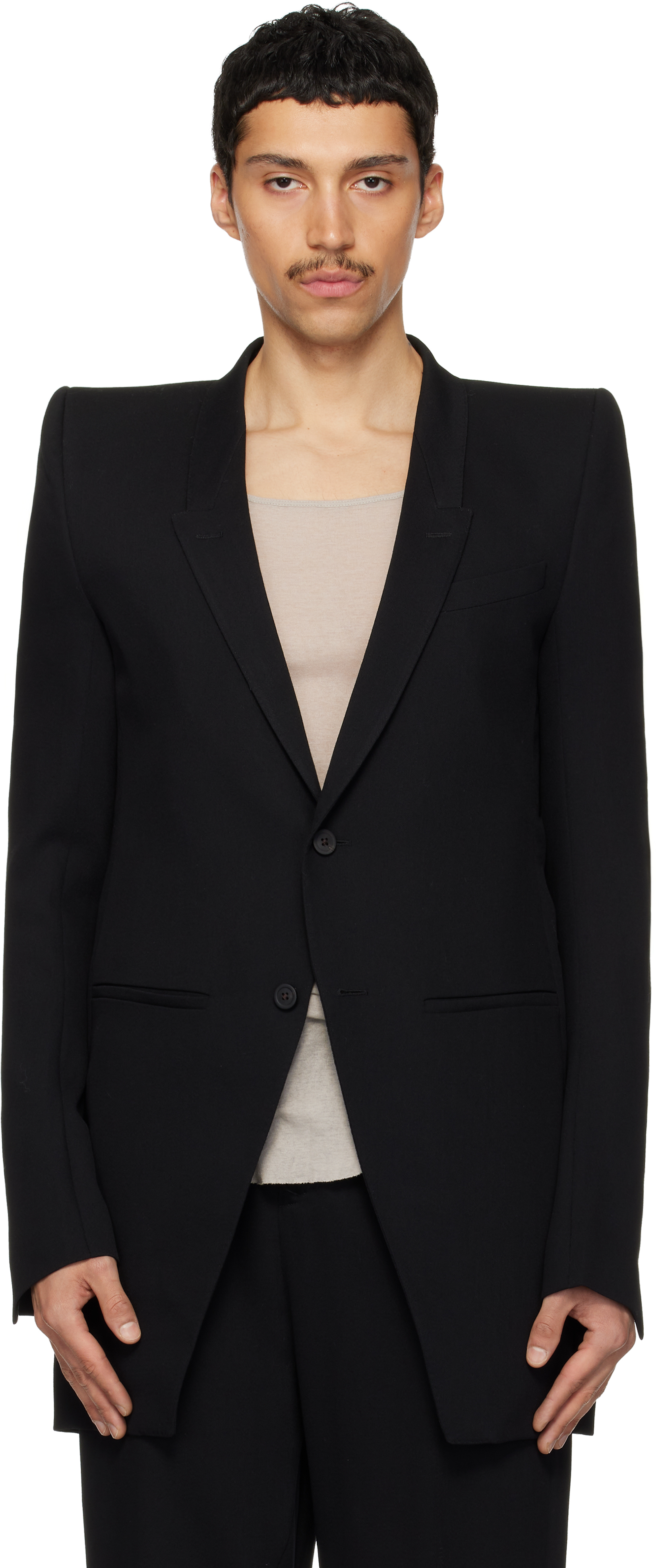Rick Owens Black Temple Larry Neue Blazer