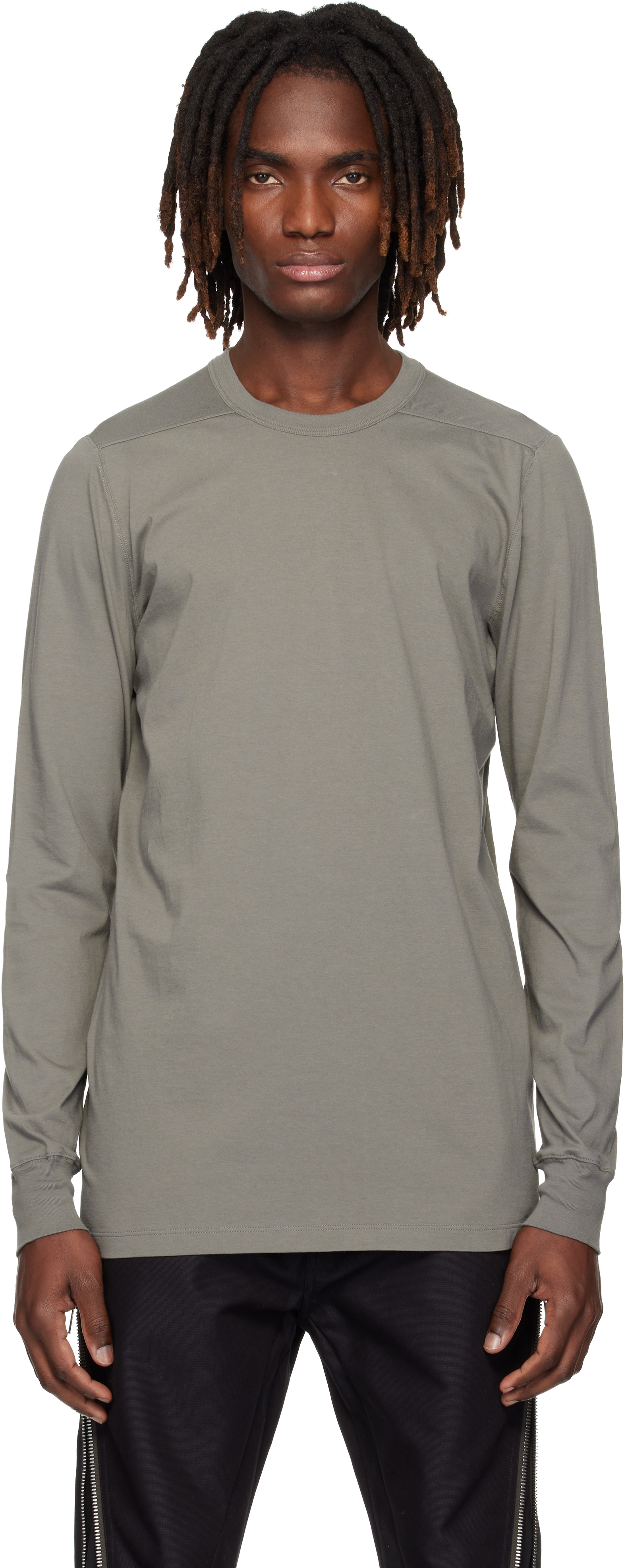 Rick Owens Gray Temple Level LS T-shirt