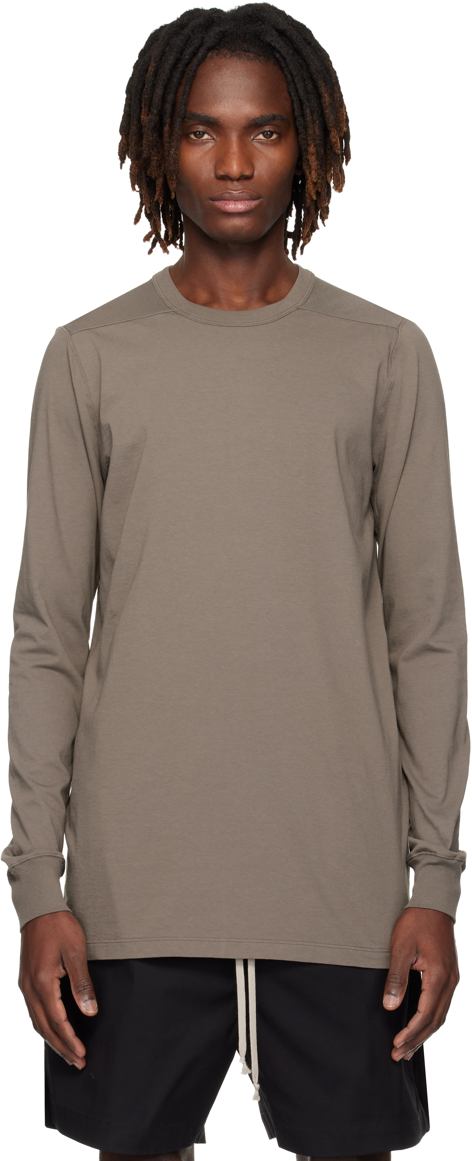 Rick Owens: グレー Temple Level 長袖Tシャツ | SSENSE 日本