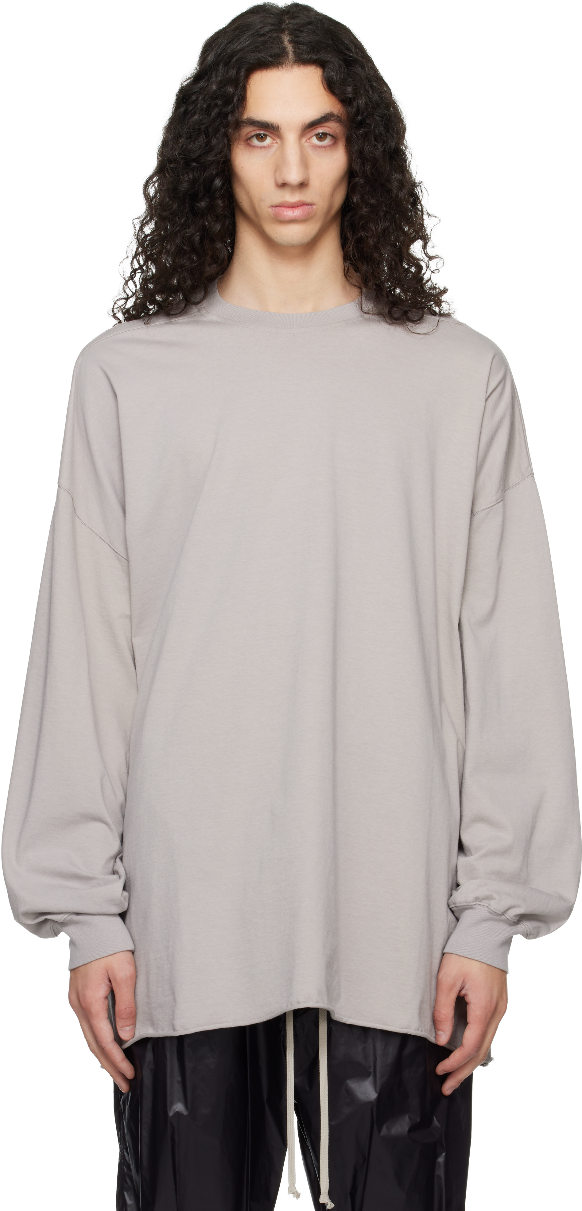 Rick Owens: オフホワイト Temple Tommy LS Tシャツ | SSENSE 日本