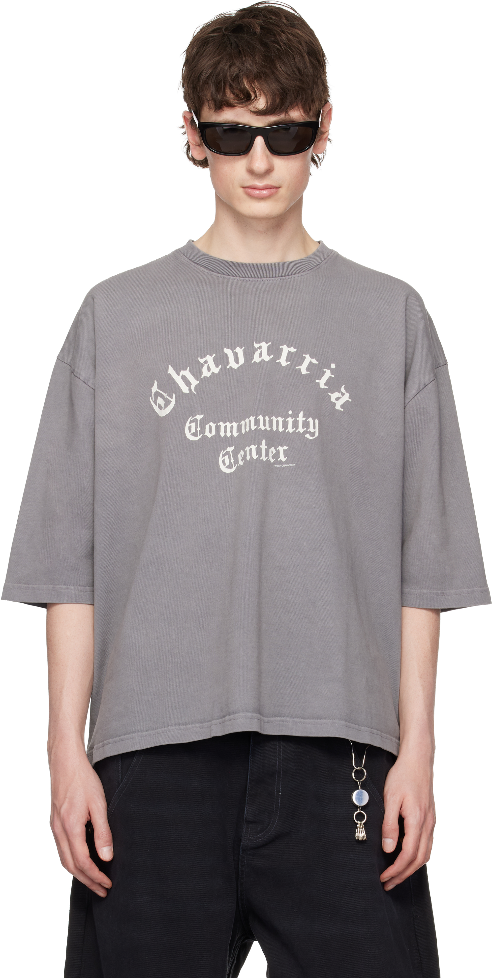 WILLY CHAVARRIAのグレー 'Chavarria Community Center' Buffalo T