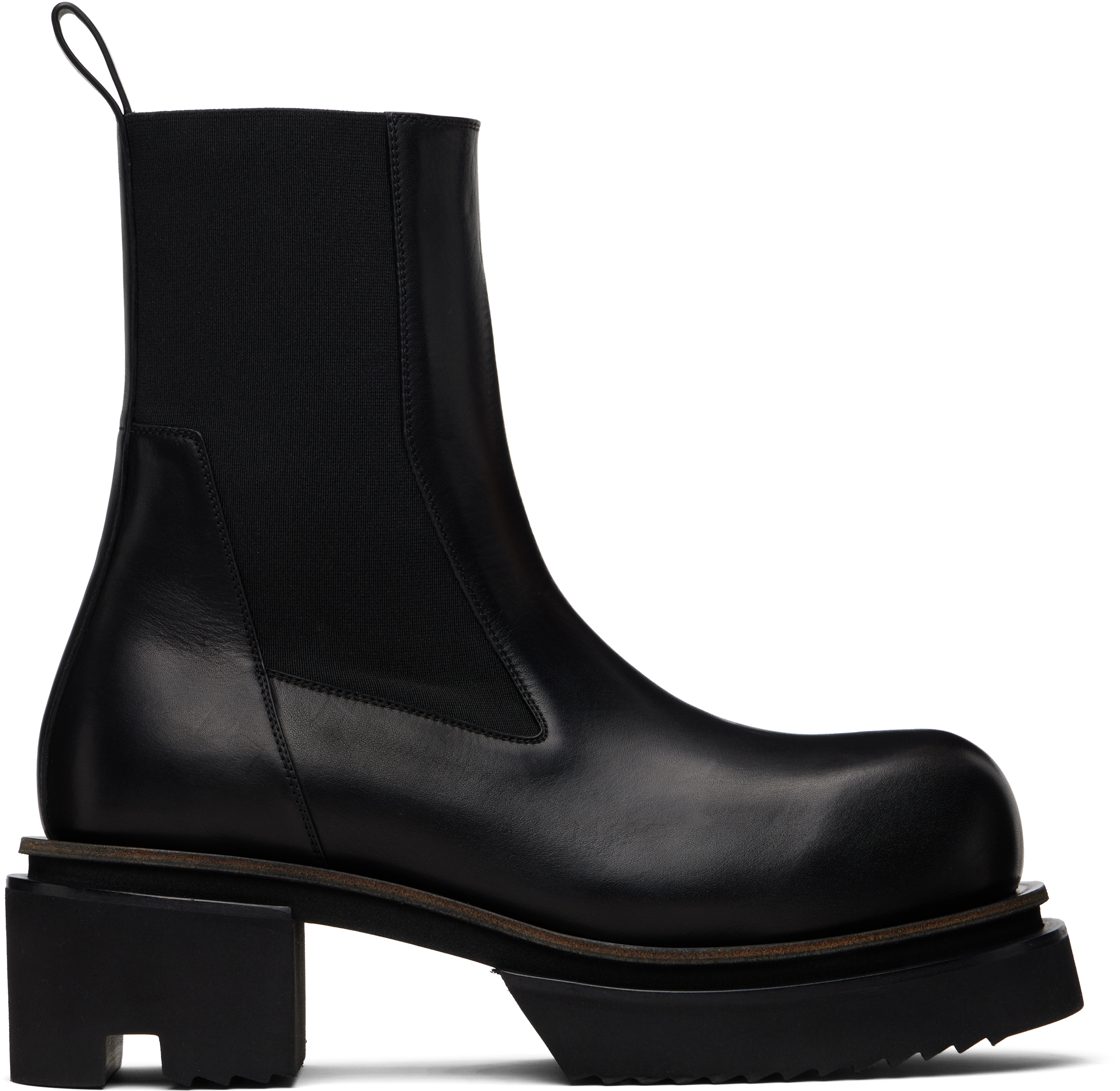 靴 RickOwens Beatle Bogun Leather Boots 44 RICK OWENS Beatle Bogun leather Chelsea boots | NET-A-PORTER