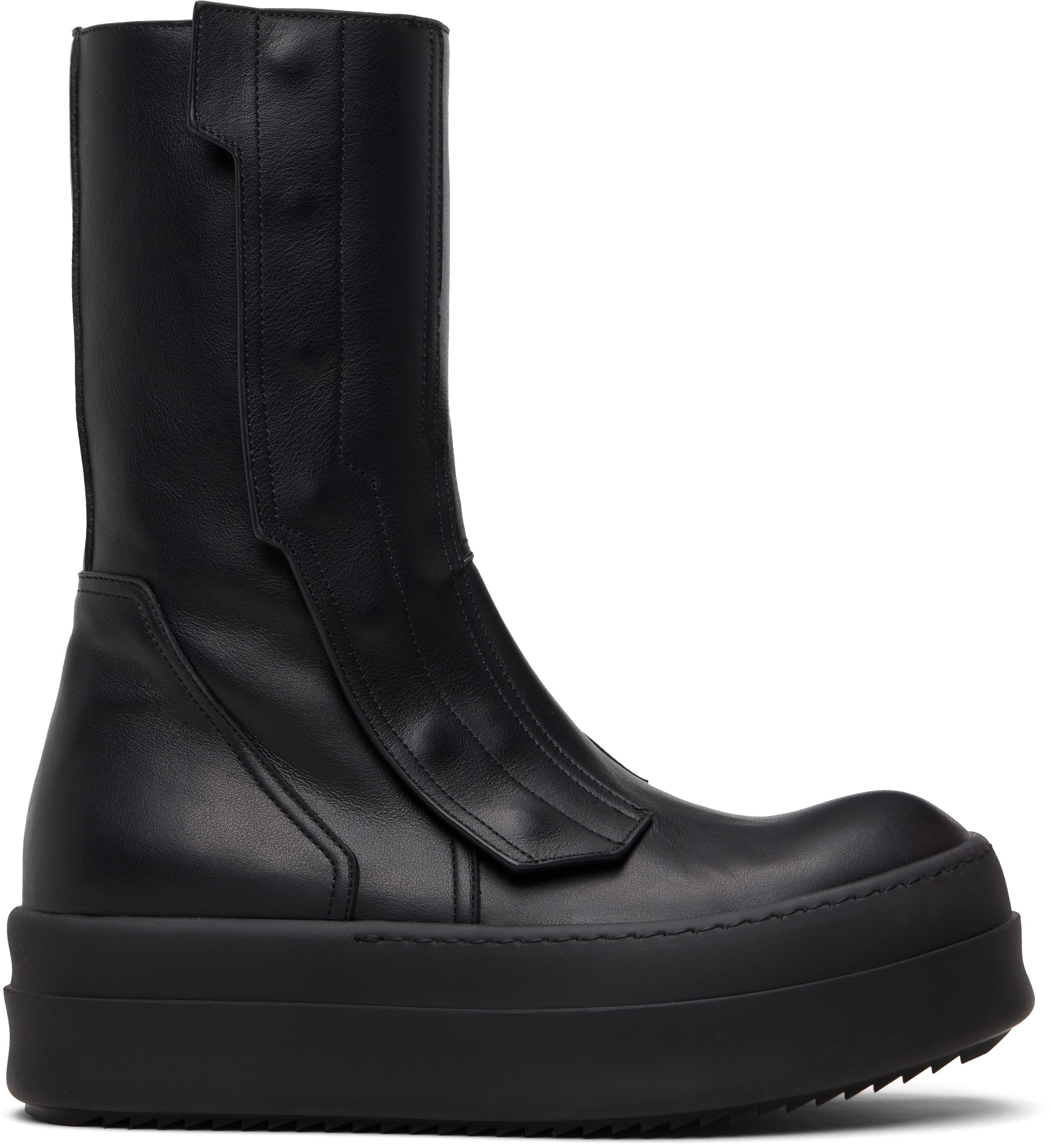 Rick Owens: Black Temple Moto Turbogeo Sneakers | SSENSE