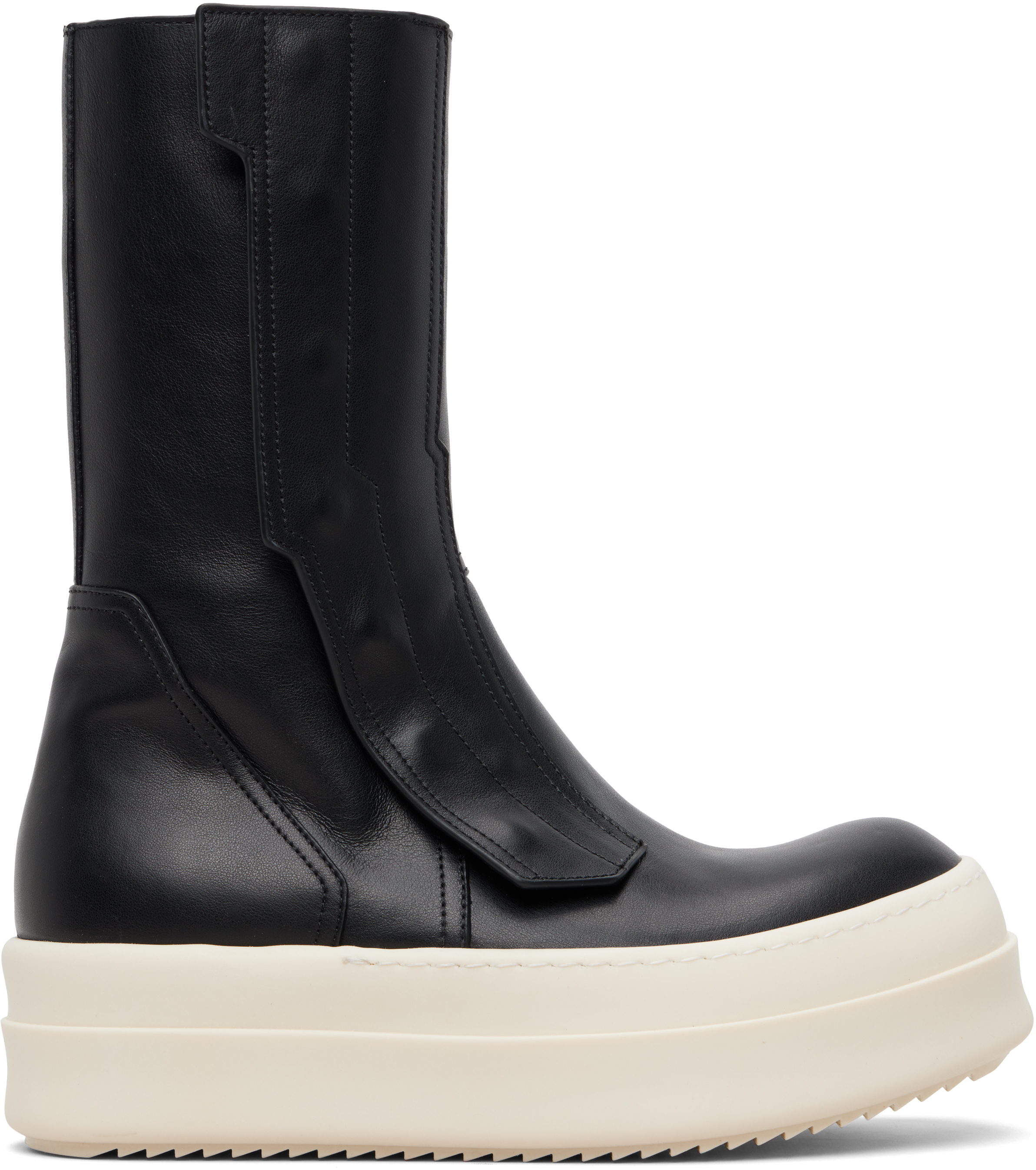 Rick Owens: Black Temple Moto Turbogeo Sneakers | SSENSE Canada