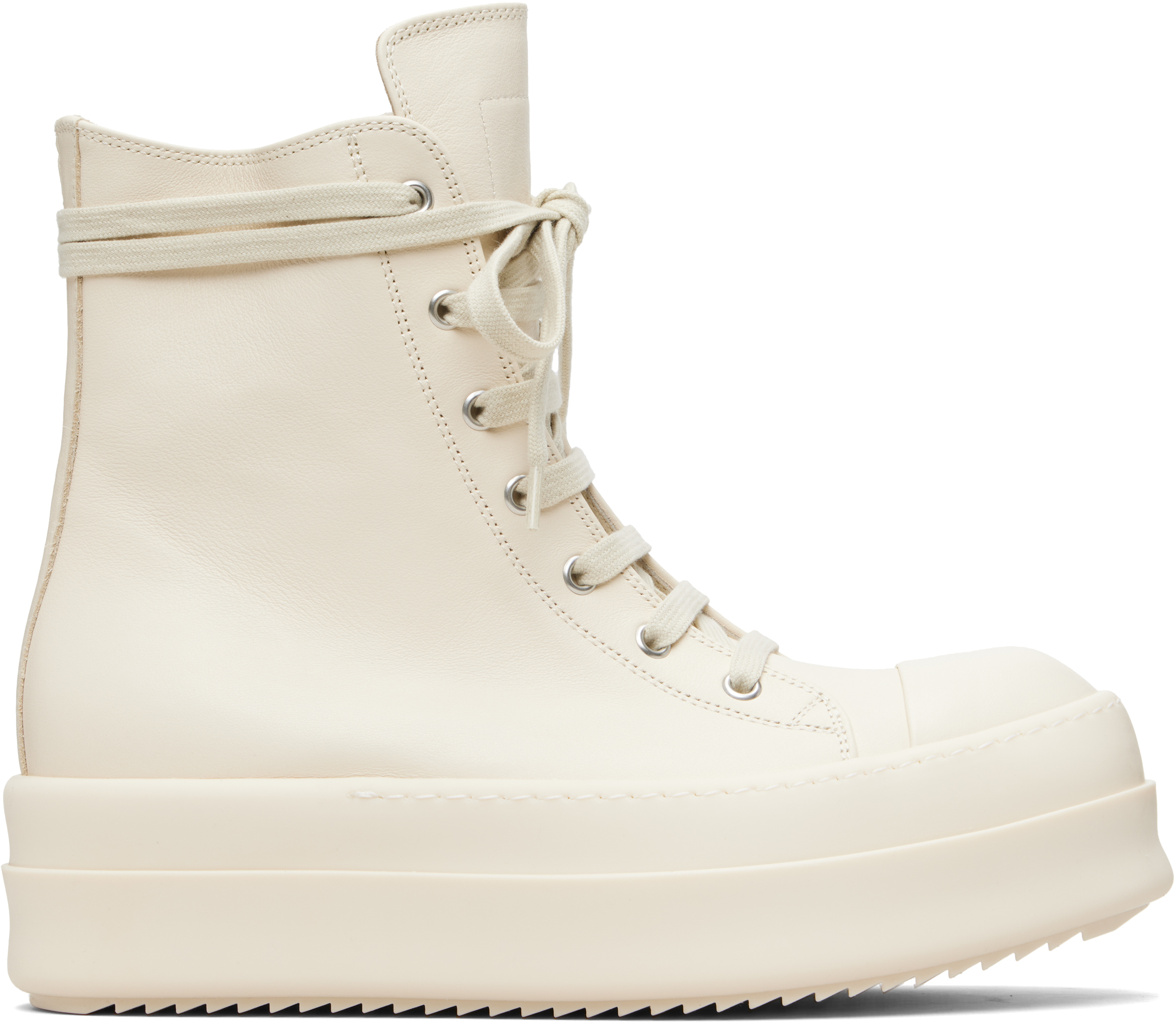 Rick Owens: Off-White Temple Mega Bumper Sneakers | SSENSE