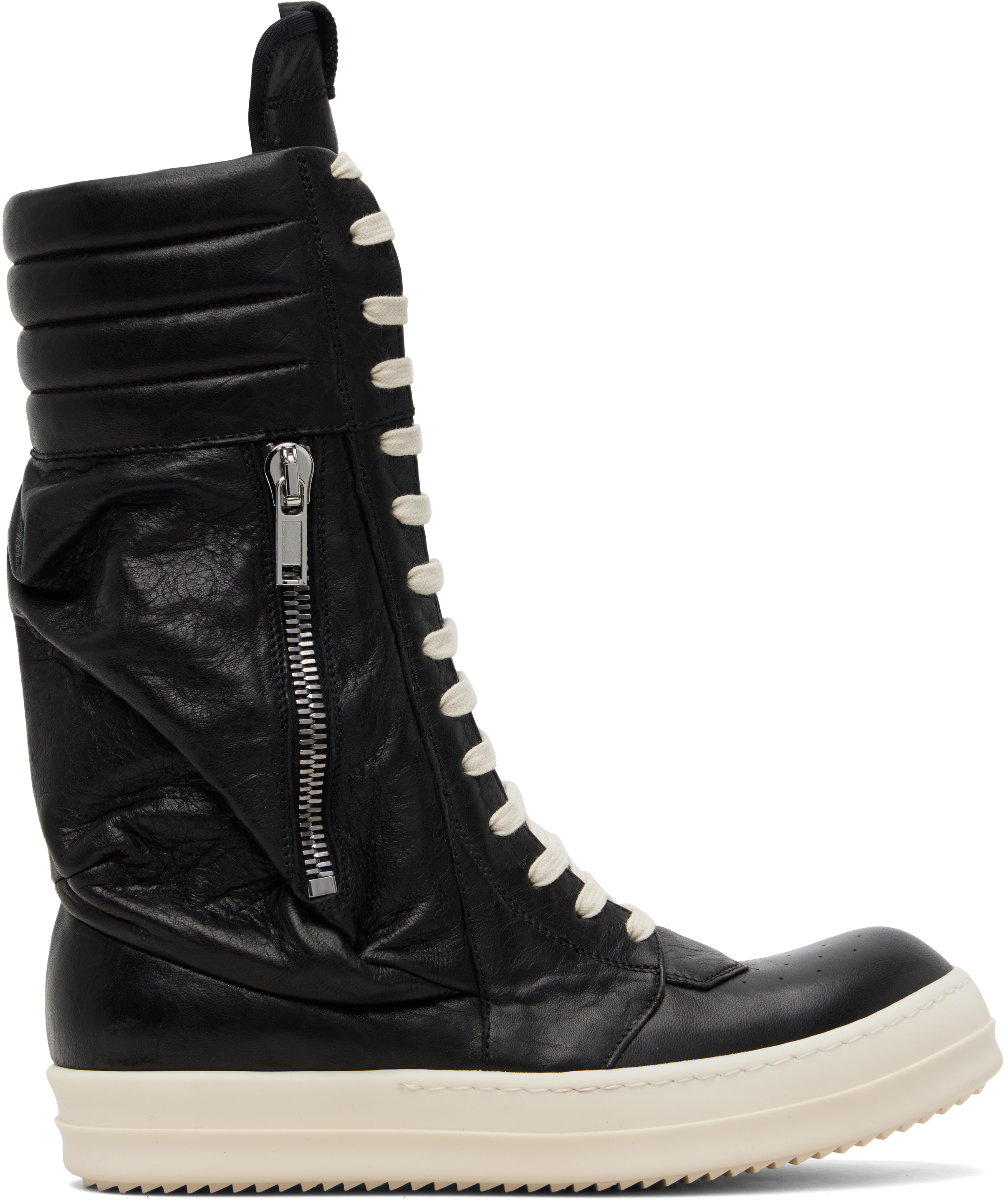 Rick Owens: ブラック Temple Cargo Geobasket スニーカー | SSENSE 日本