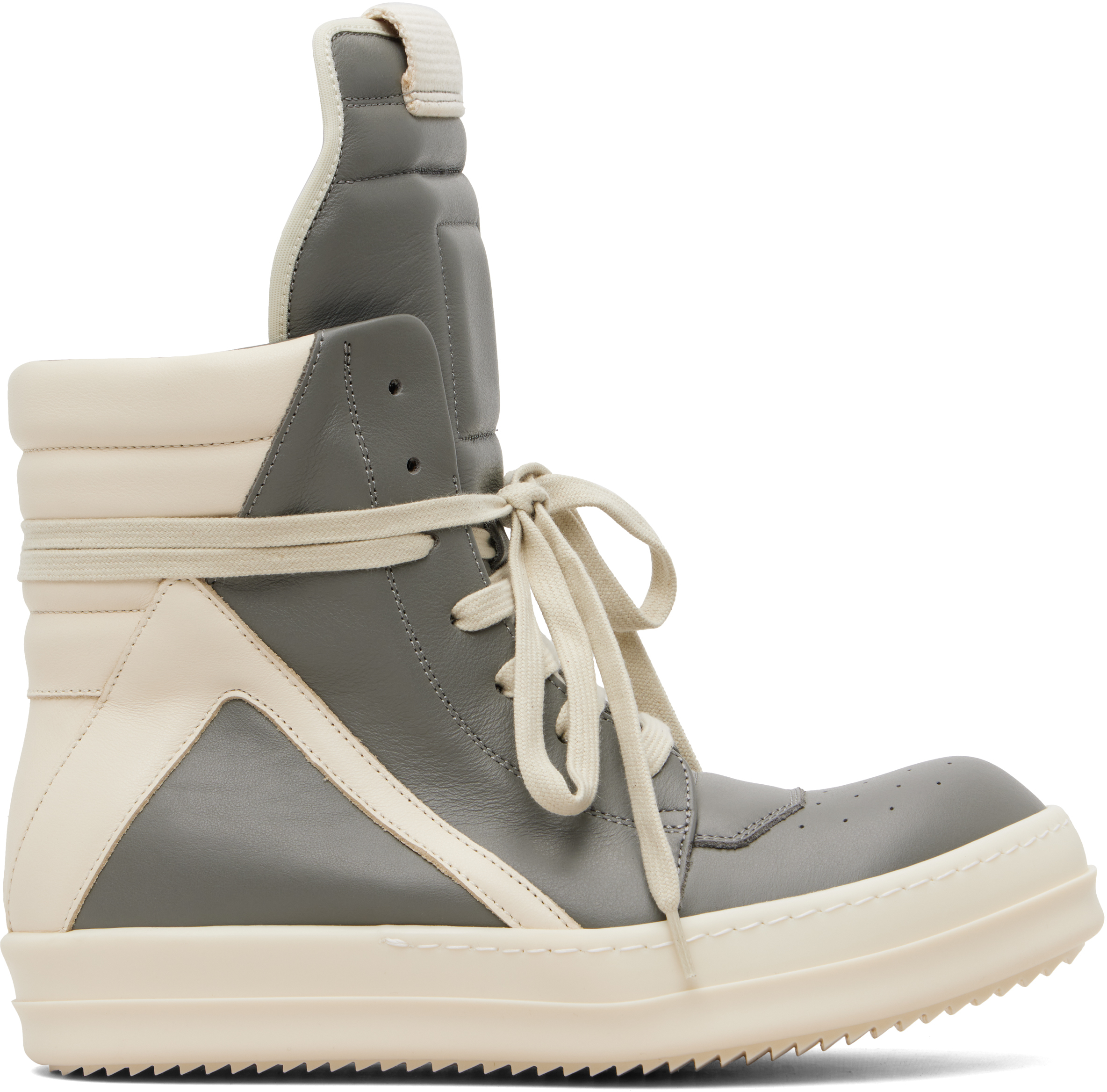 Rick Owens: グレー Temple Geobasket スニーカー | SSENSE 日本