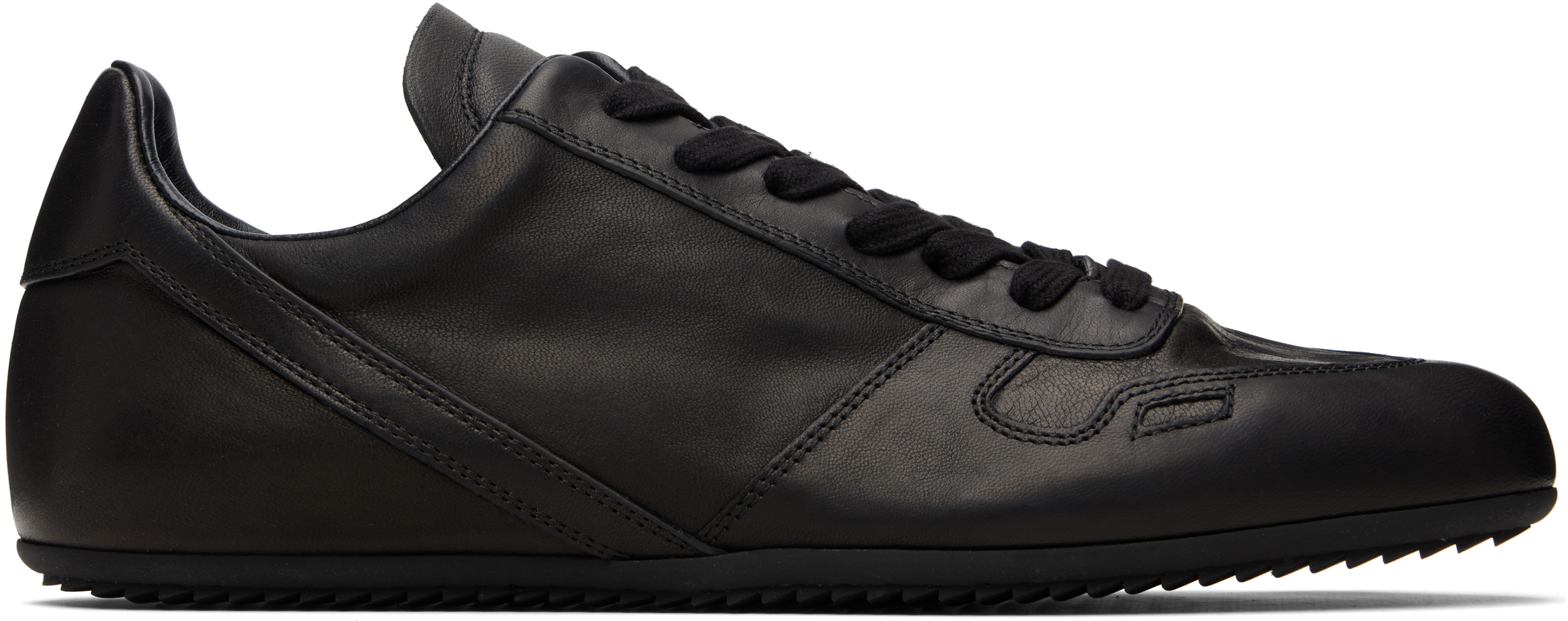 Rick Owens Black Temple Minimal Sneakers