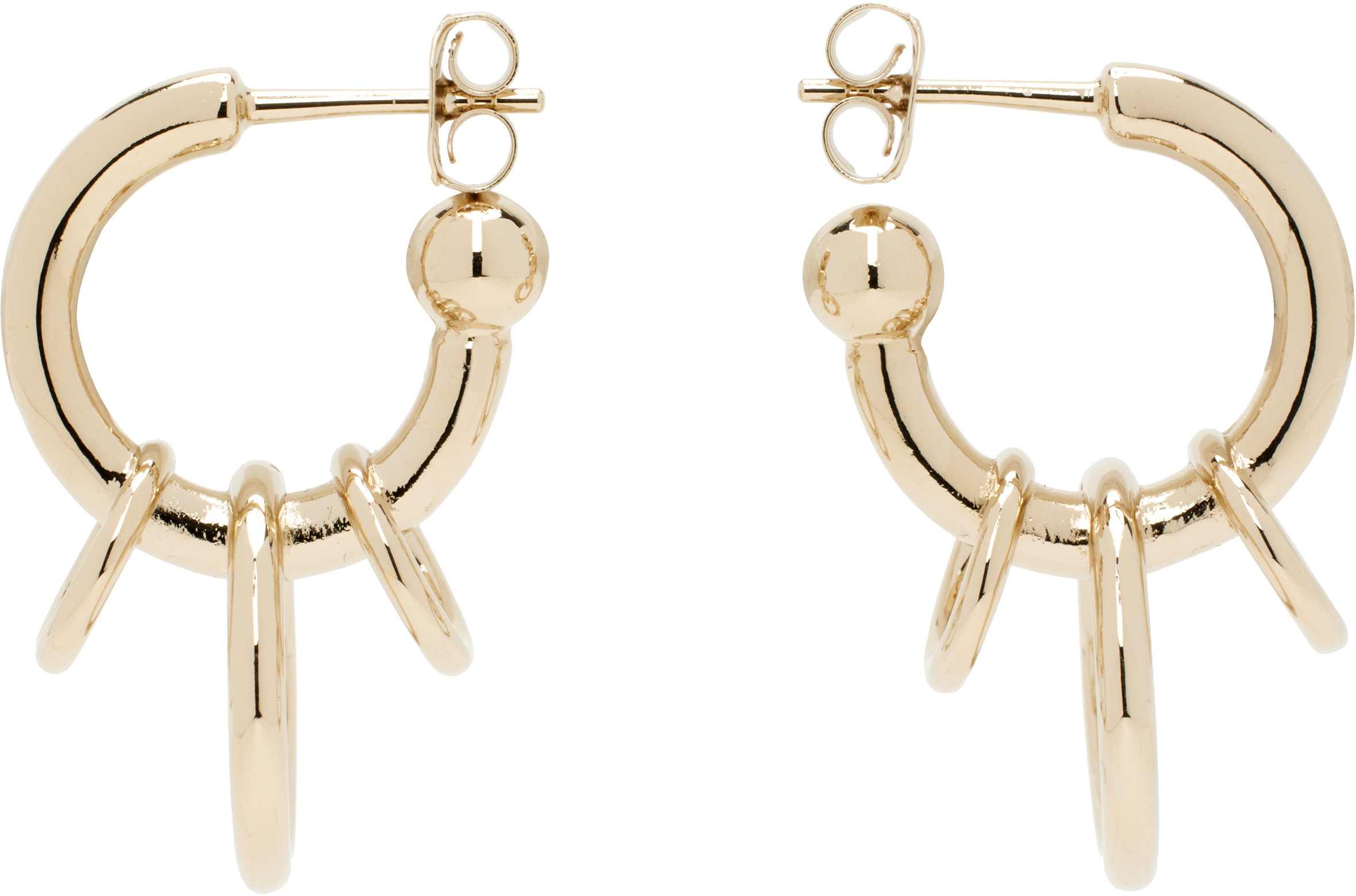 JUSTINE CLENQUET ゴールド フープピアス ジュスティーヌクランケ JustineClenquet Nomi gold ピアス (Justine
