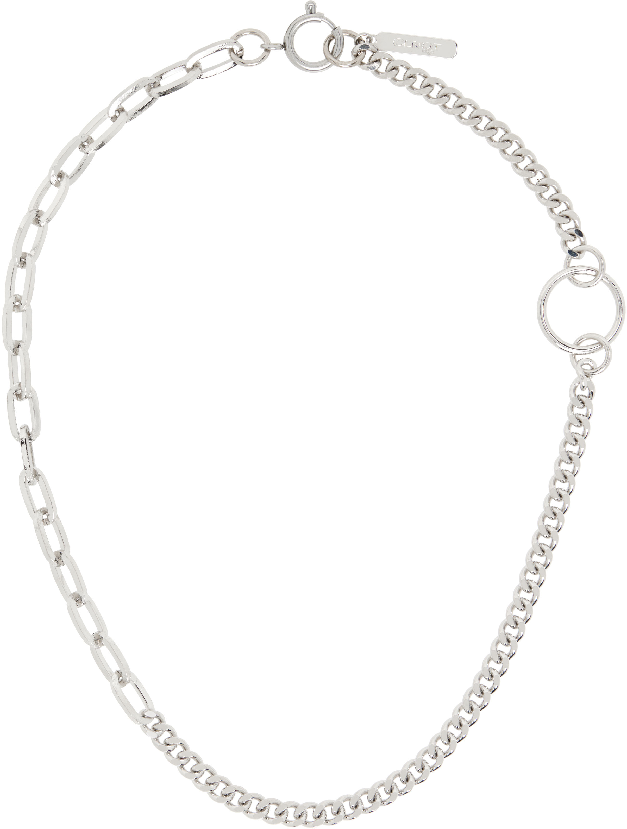 JUSTINE CLENQUET Blair Palladium Plated Crystal Pearl Necklace