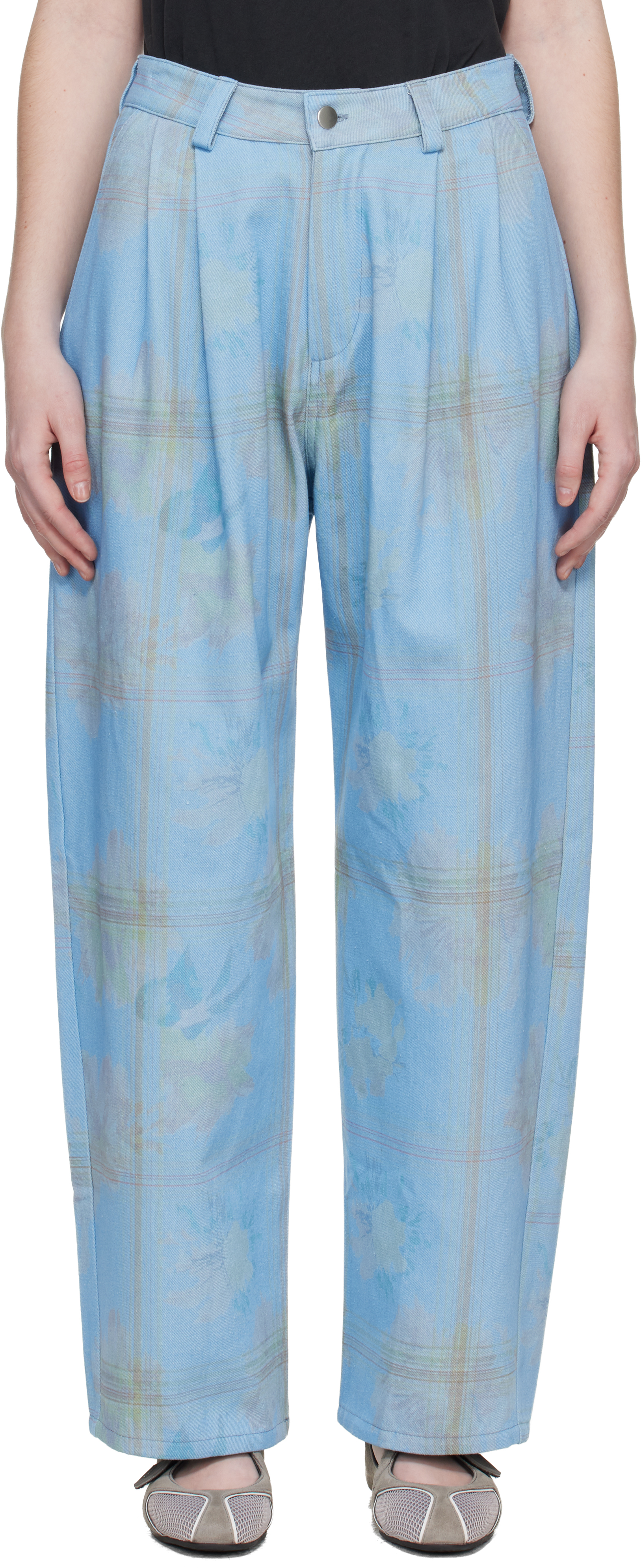 Collina Strada Blue Catchfly Denim Trousers