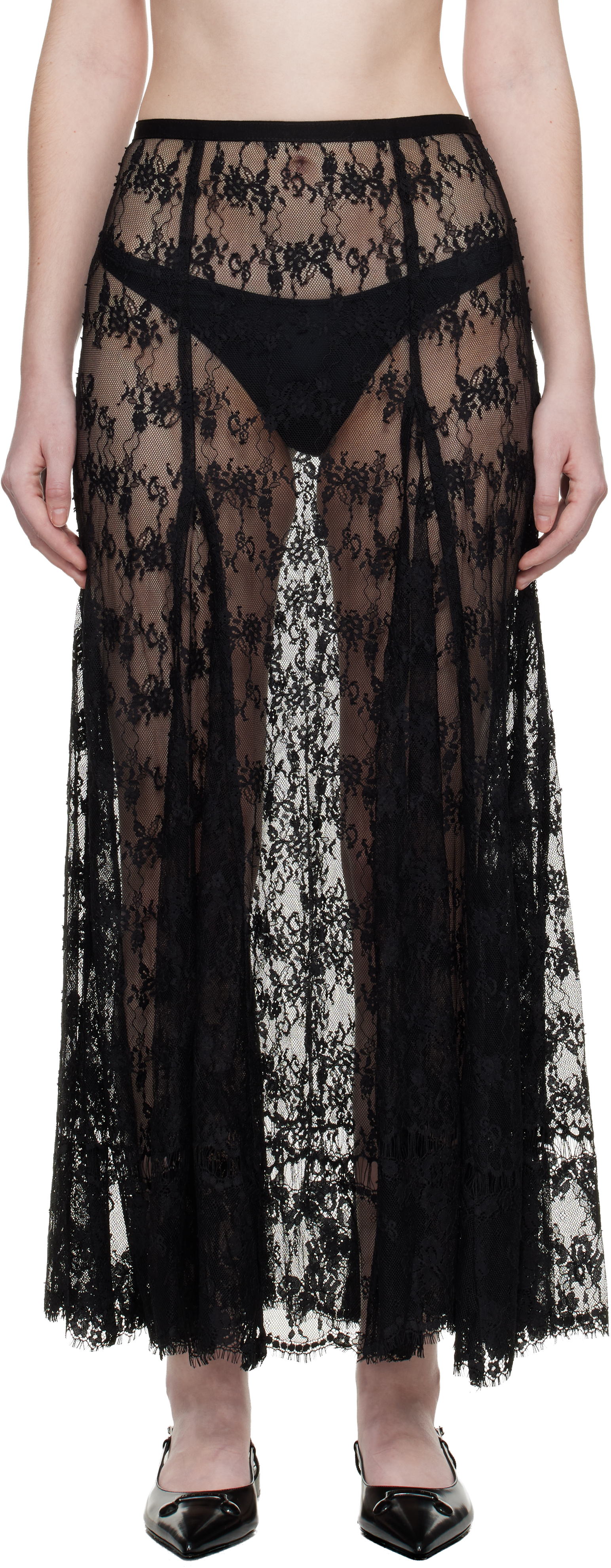 Black Pamela Maxi Skirt