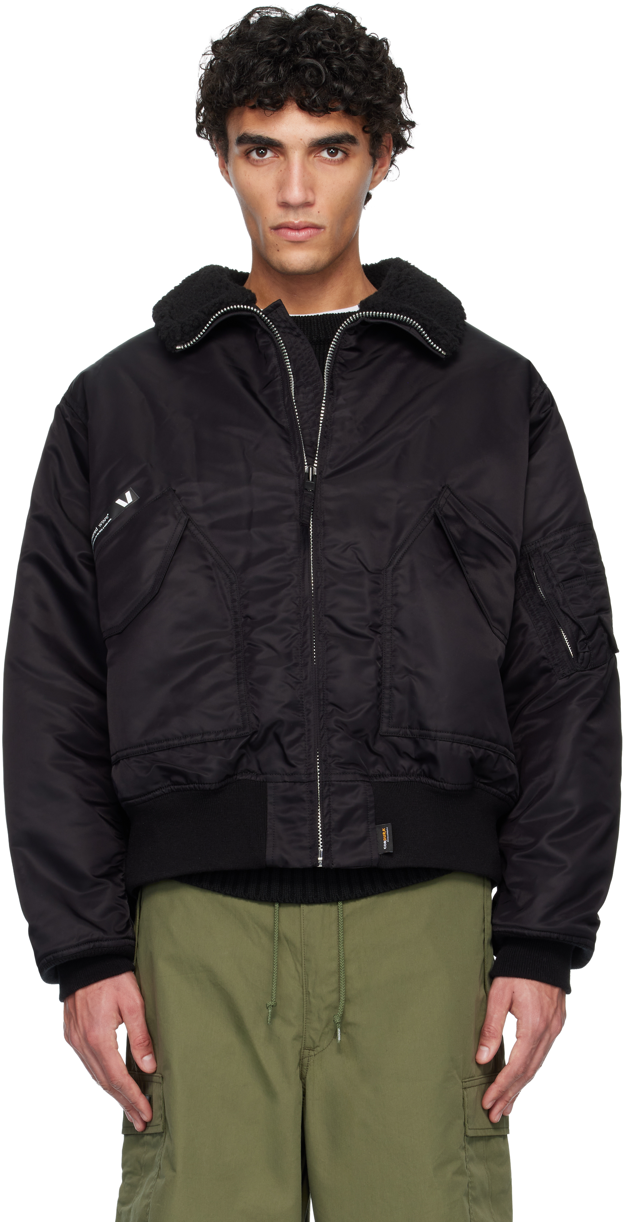 Wtaps Black Drab Es Bomber Jacket