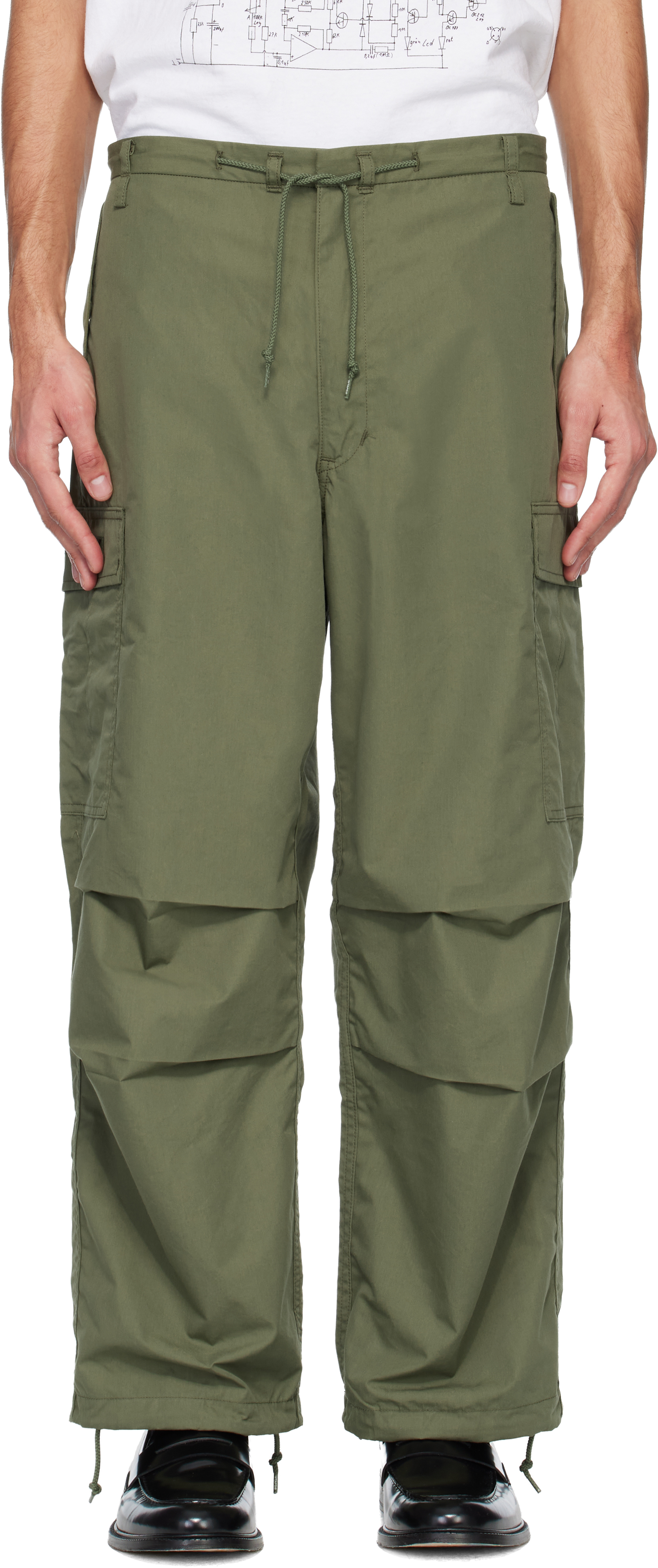 WTAPS: カーキ Nyco Weather カーゴパンツ | SSENSE 日本