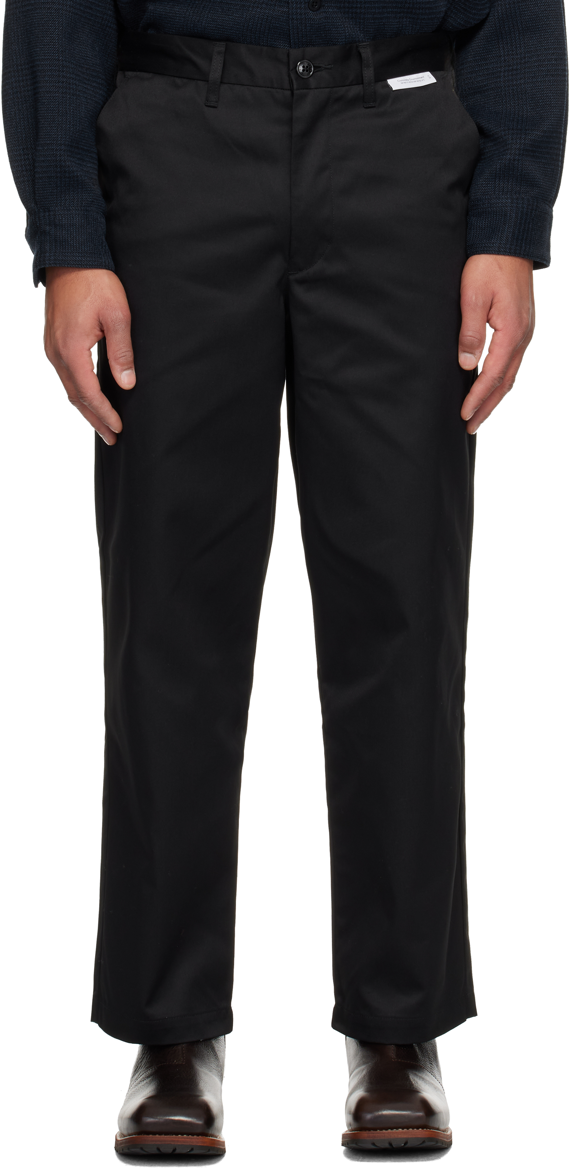 WTAPS: Black WRKT2001 Trousers | SSENSE
