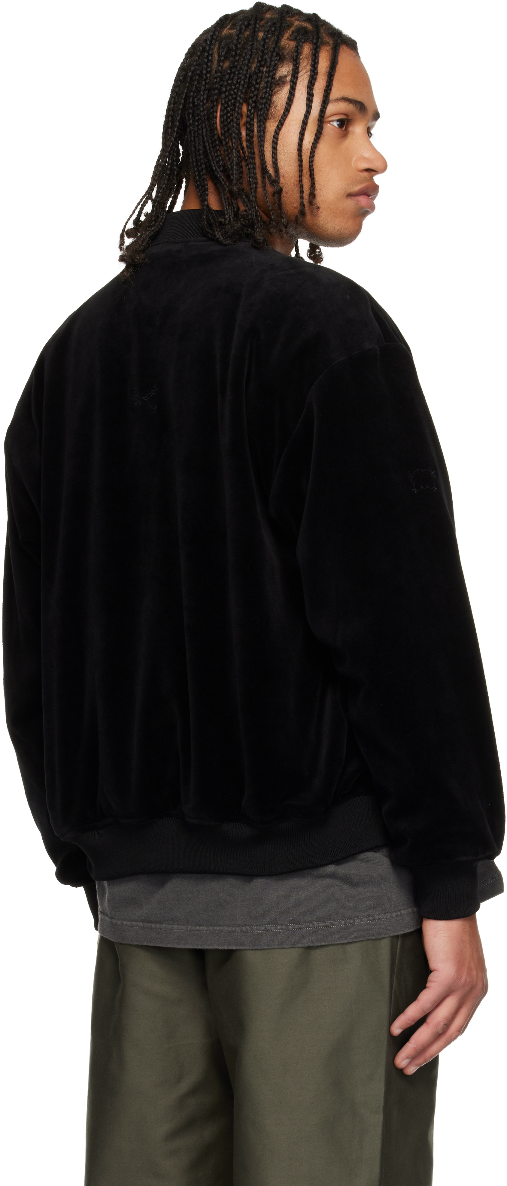 Wtaps Black Athletic Track Jacket In Black